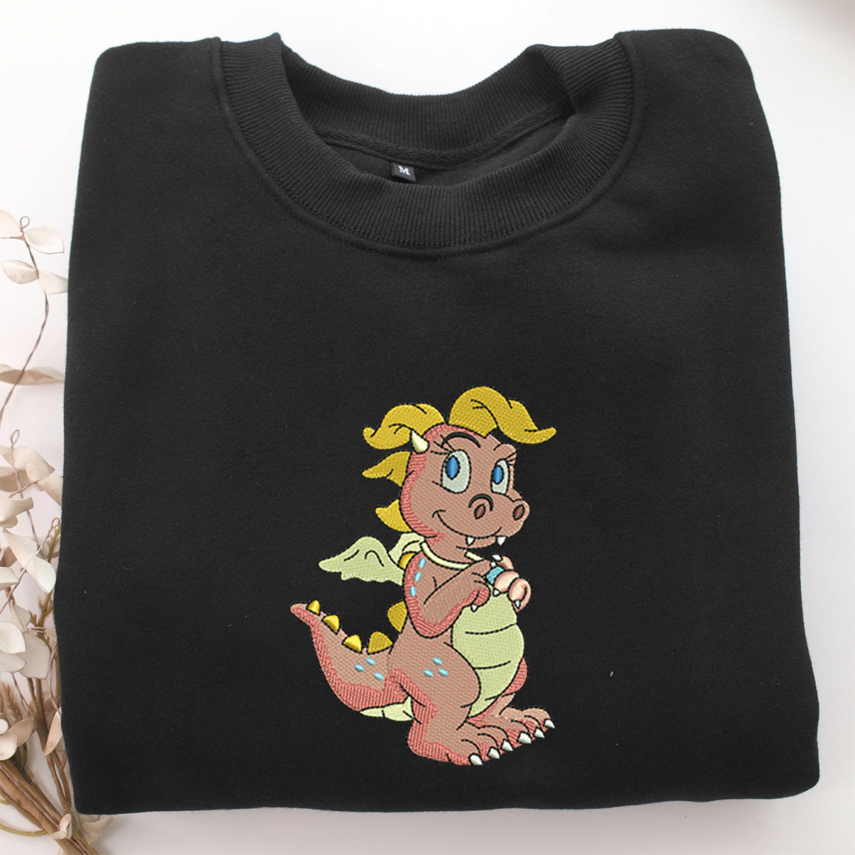 Cassie Dragon Tales Embroidery, Disneyland Embroidered Sweatshirt, Movie Disney Inspired, Valentine's Day Gifts Idea For Him Her