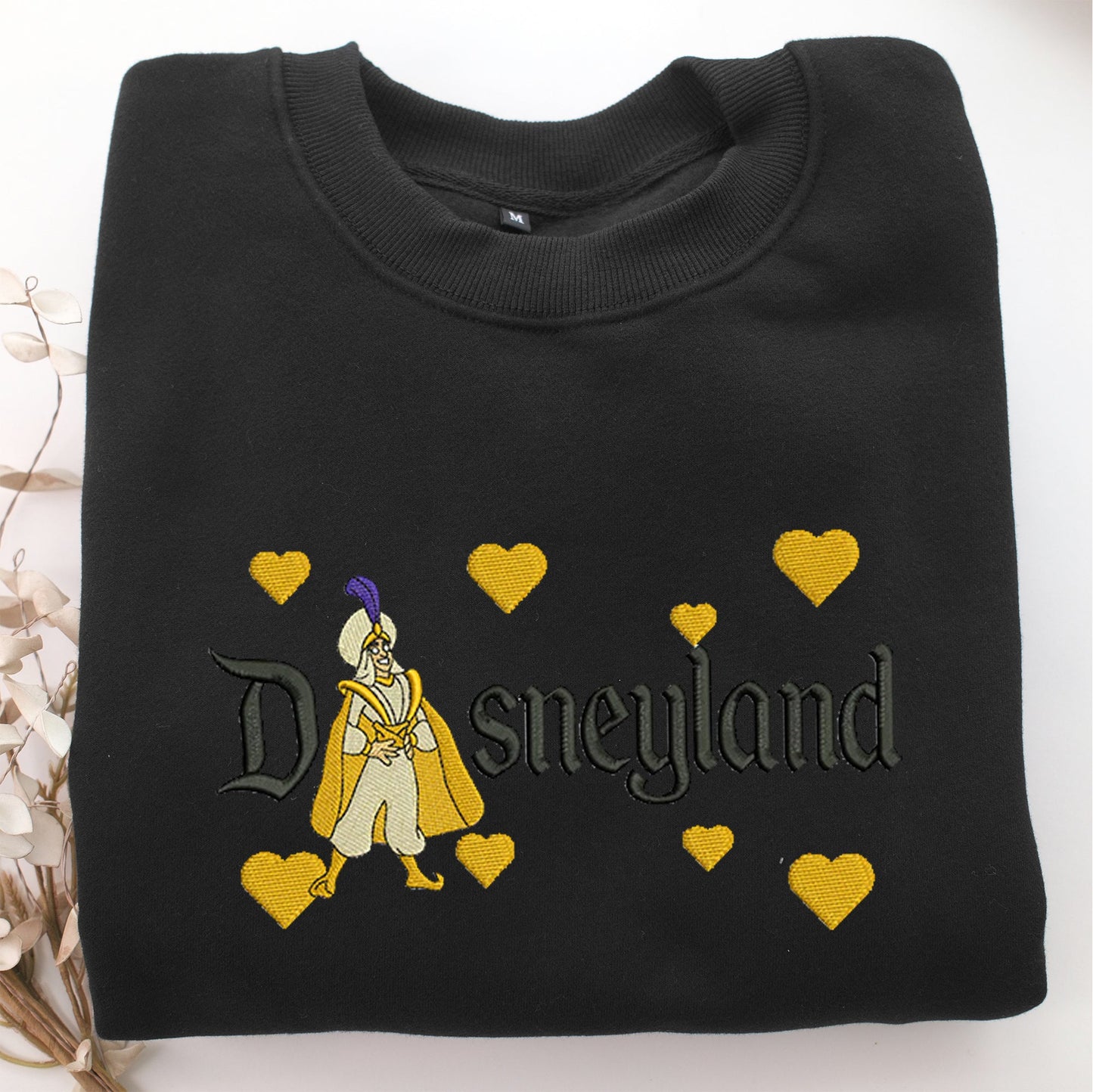 Aladdin v2 Disneyland Embroidery, Disneyland Embroidered Sweatshirt, Movie Disney Inspired, Valentine's Day Gifts Idea For Him Her
