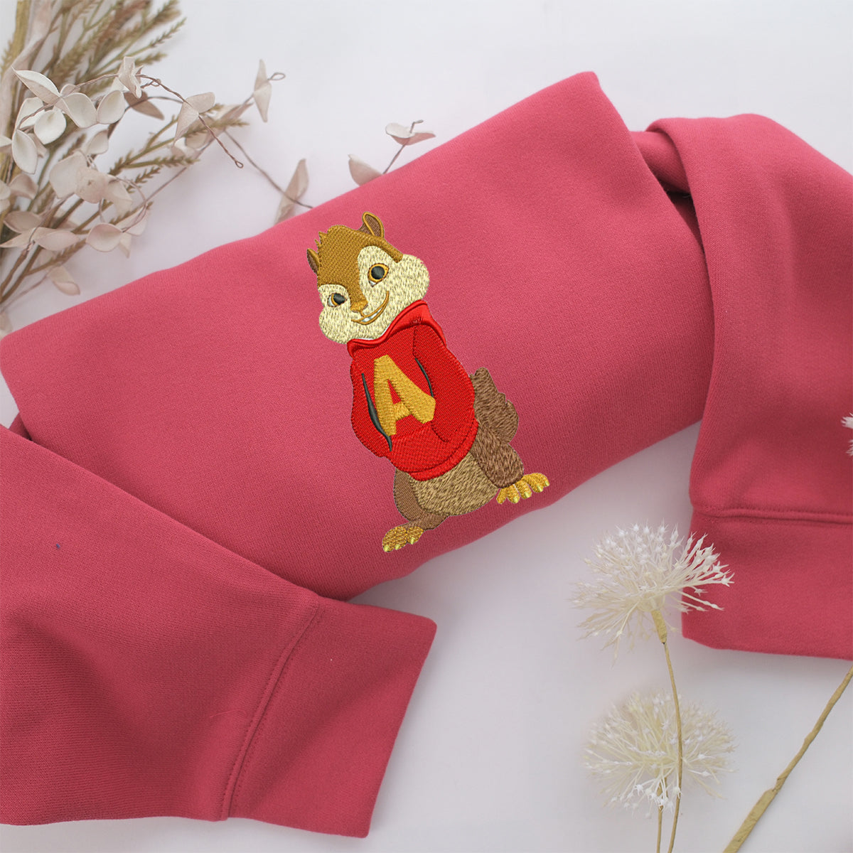 Alvin Seville Embroidery, Disneyland Embroidered Sweatshirt, Movie Disney Inspired, Valentine's Day Gifts Idea For Him Her
