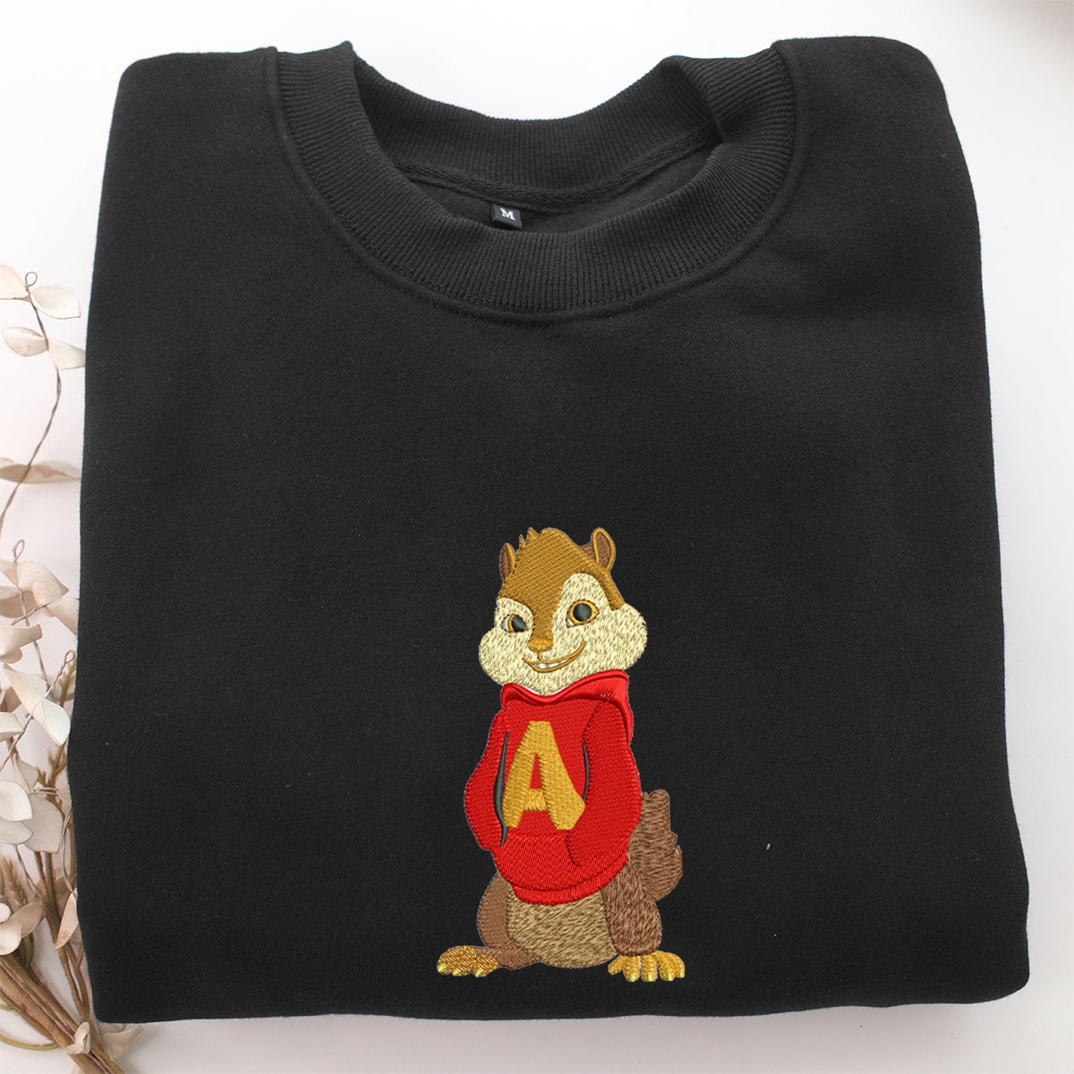 Alvin Seville Embroidery, Disneyland Embroidered Sweatshirt, Movie Disney Inspired, Valentine's Day Gifts Idea For Him Her