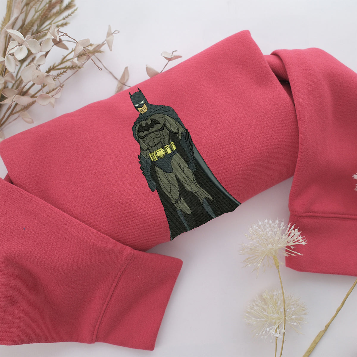 Batman Embroidery, Disneyland Embroidered Sweatshirt, Movie Disney Inspired, Valentine's Day Gifts Idea For Him Her