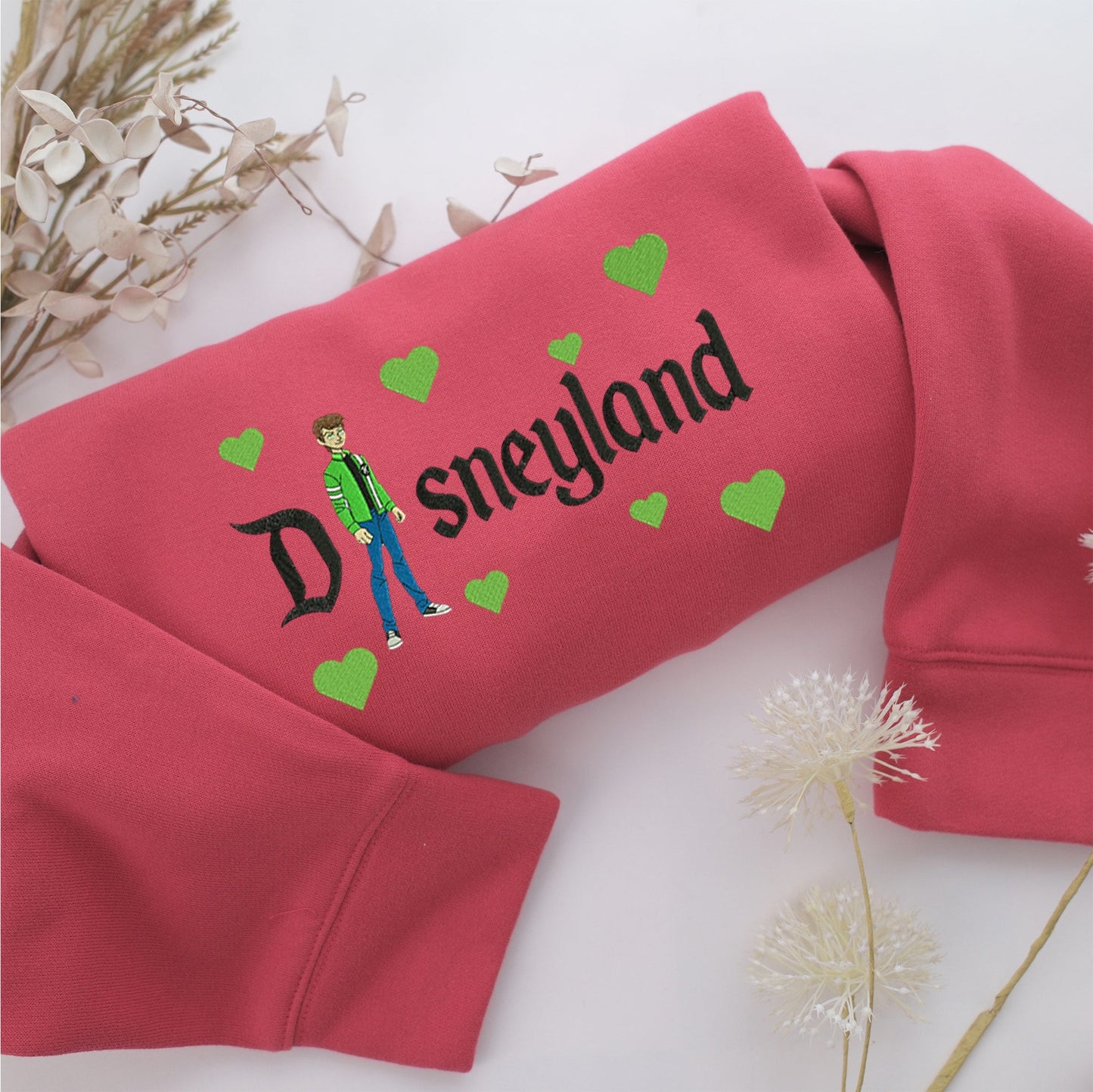 Ben 10 Alien Force Disneyland Embroidery, Disneyland Embroidered Sweatshirt, Movie Disney Inspired, Valentine's Day Gifts Idea For Him Her