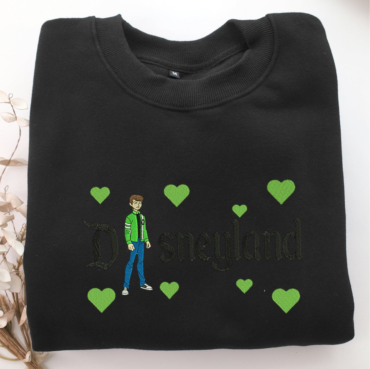 Ben 10 Alien Force Disneyland Embroidery, Disneyland Embroidered Sweatshirt, Movie Disney Inspired, Valentine's Day Gifts Idea For Him Her