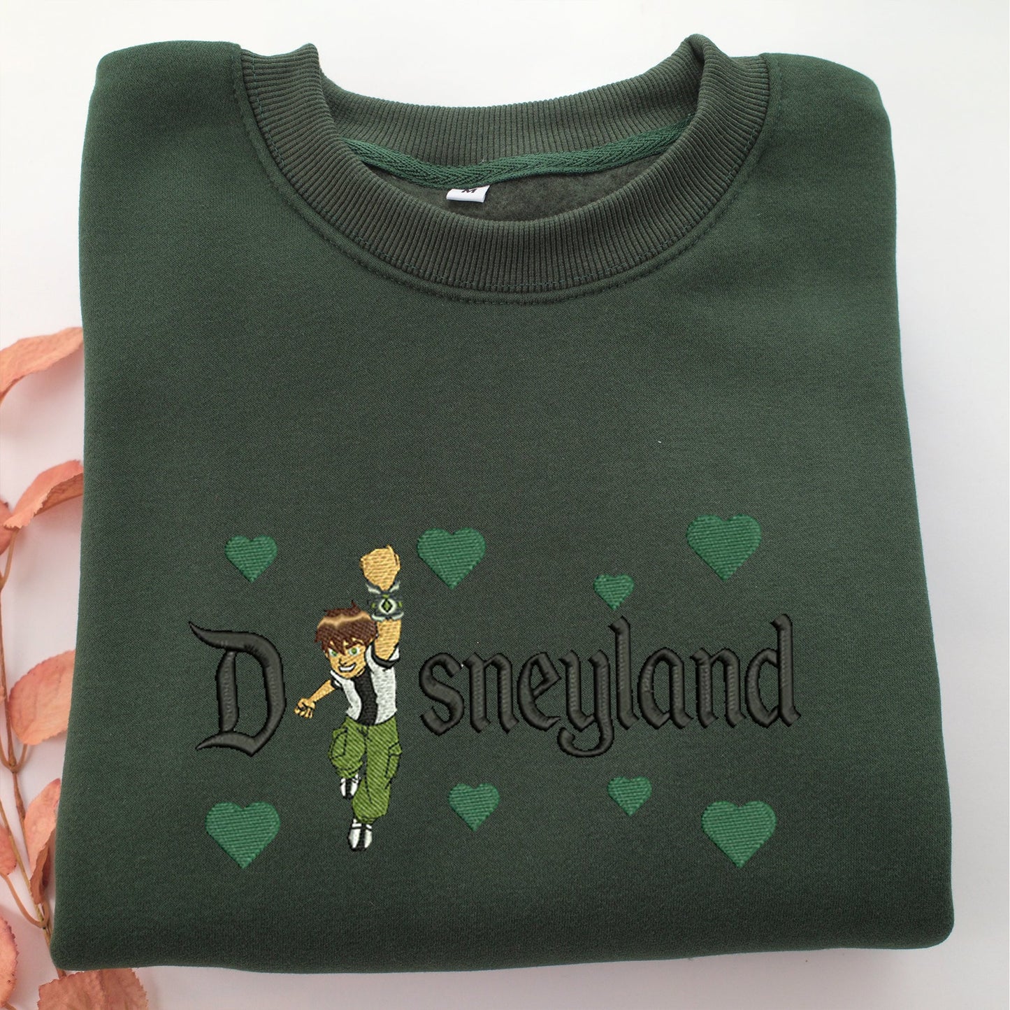 Ben 10 Disneyland Embroidery, Disneyland Embroidered Sweatshirt, Movie Disney Inspired, Valentine's Day Gifts Idea For Him Her