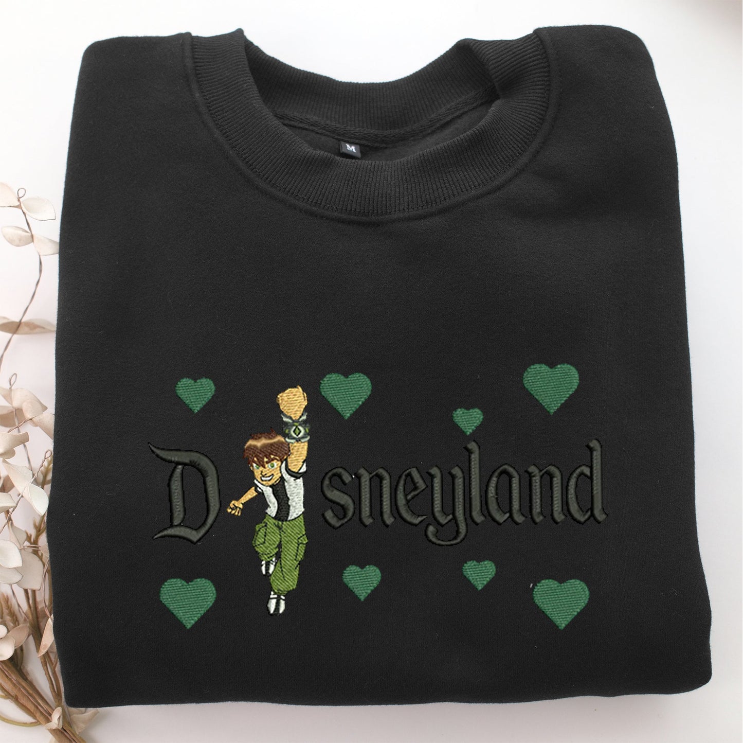 Ben 10 Disneyland Embroidery, Disneyland Embroidered Sweatshirt, Movie Disney Inspired, Valentine's Day Gifts Idea For Him Her