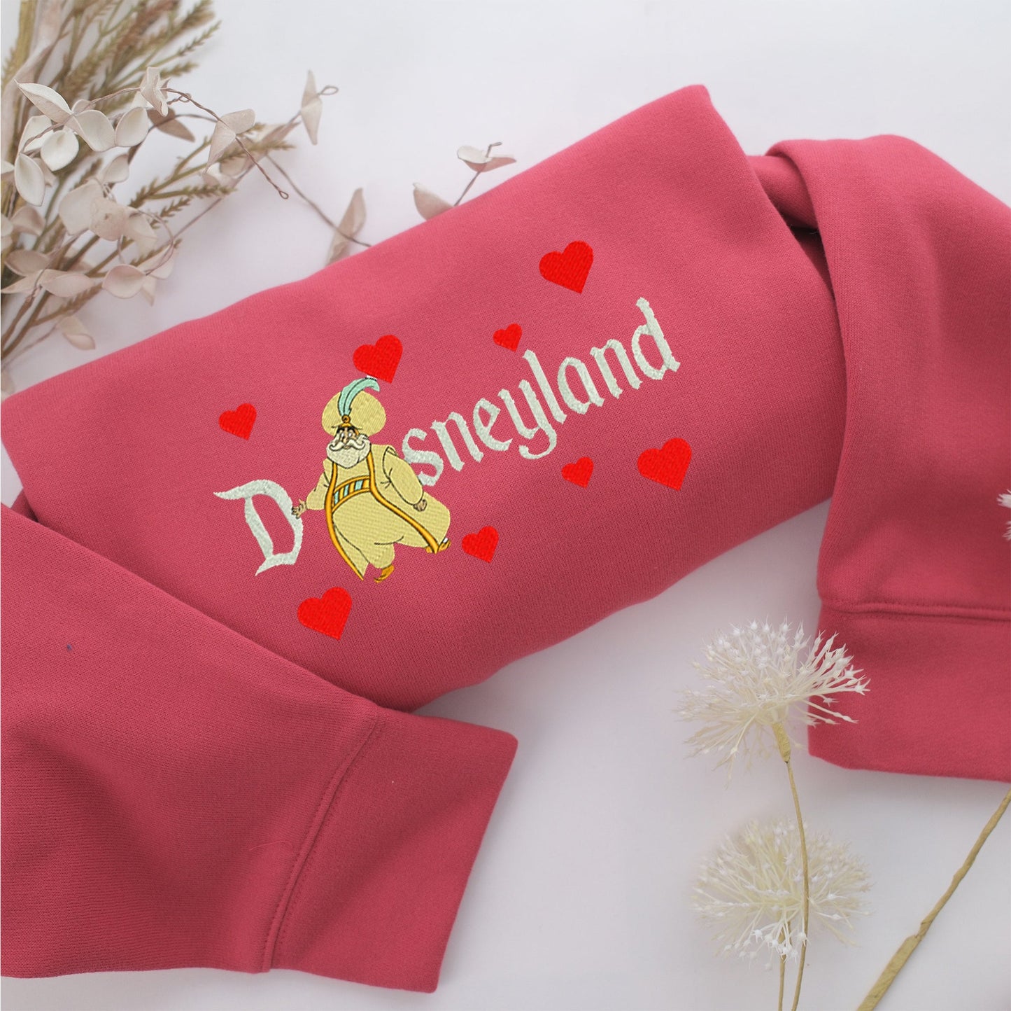 Aladdin Sultan Disneyland Embroidery, Disneyland Embroidered Sweatshirt, Movie Disney Inspired, Valentine's Day Gifts Idea For Him Her