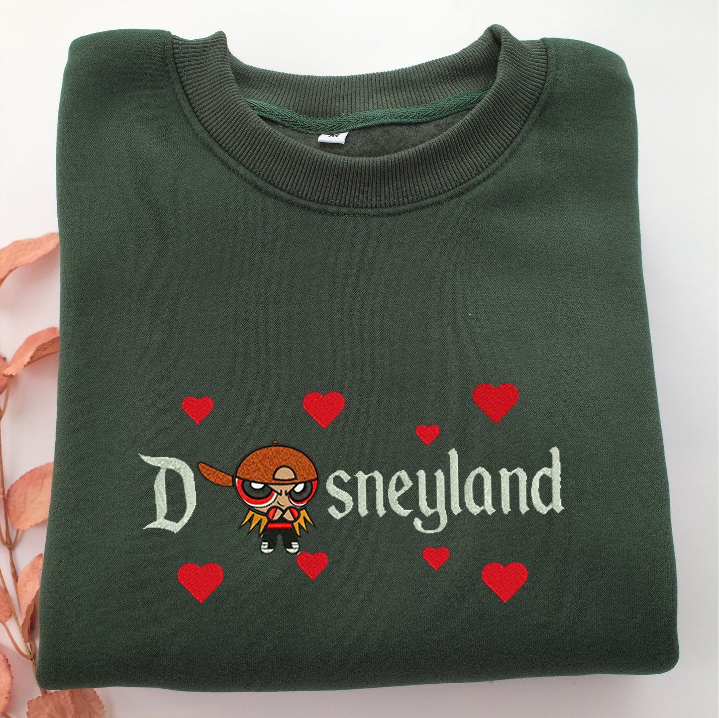 Brick Disneyland Embroidery, Disneyland Embroidered Sweatshirt, Movie Disney Inspired, Valentine's Day Gifts Idea For Him Her