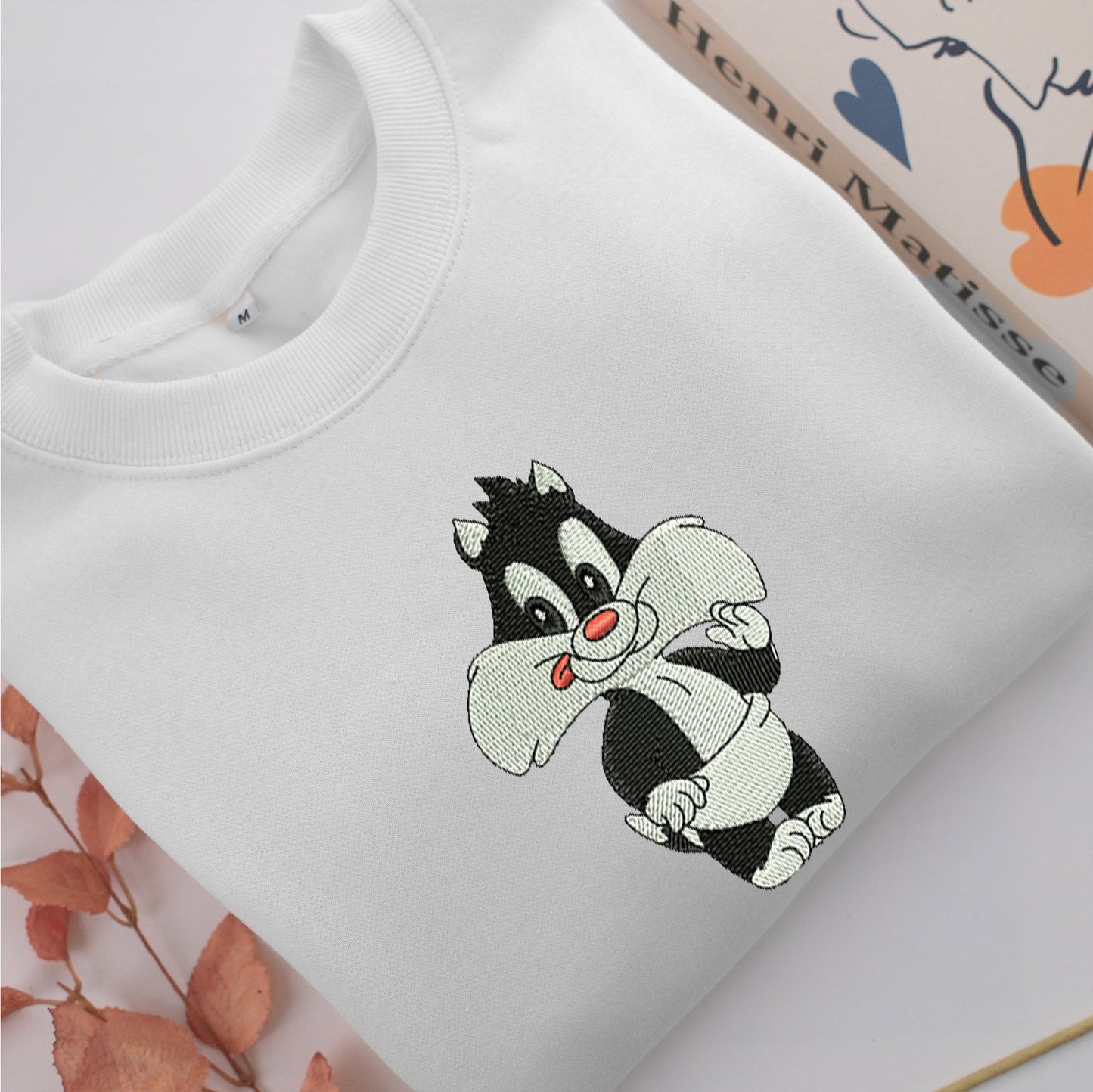Baby Sylvester Embroidery, Disneyland Embroidered Sweatshirt, Movie Disney Inspired, Valentine's Day Gifts Idea For Him Her