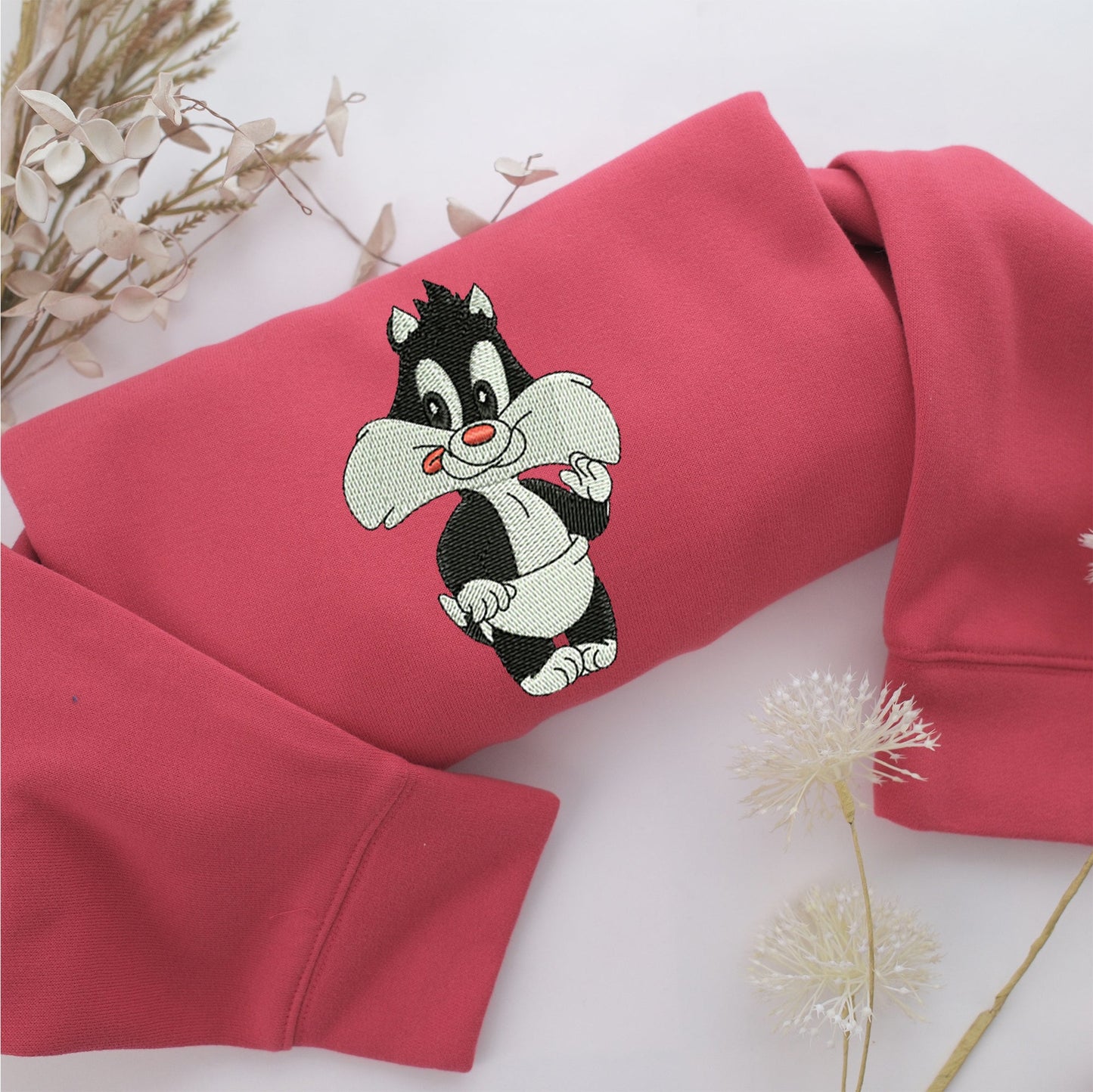 Baby Sylvester Embroidery, Disneyland Embroidered Sweatshirt, Movie Disney Inspired, Valentine's Day Gifts Idea For Him Her