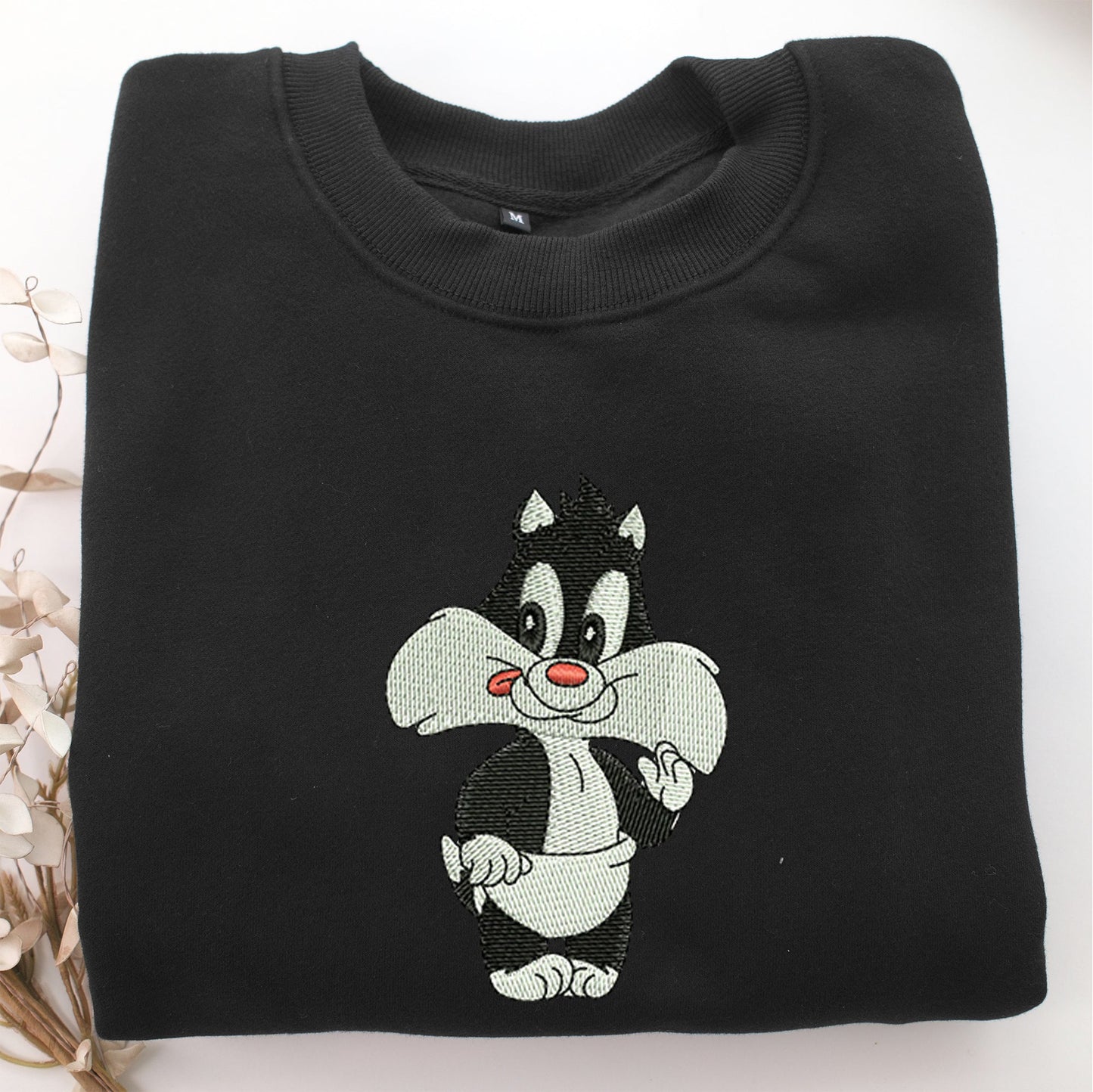 Baby Sylvester Embroidery, Disneyland Embroidered Sweatshirt, Movie Disney Inspired, Valentine's Day Gifts Idea For Him Her