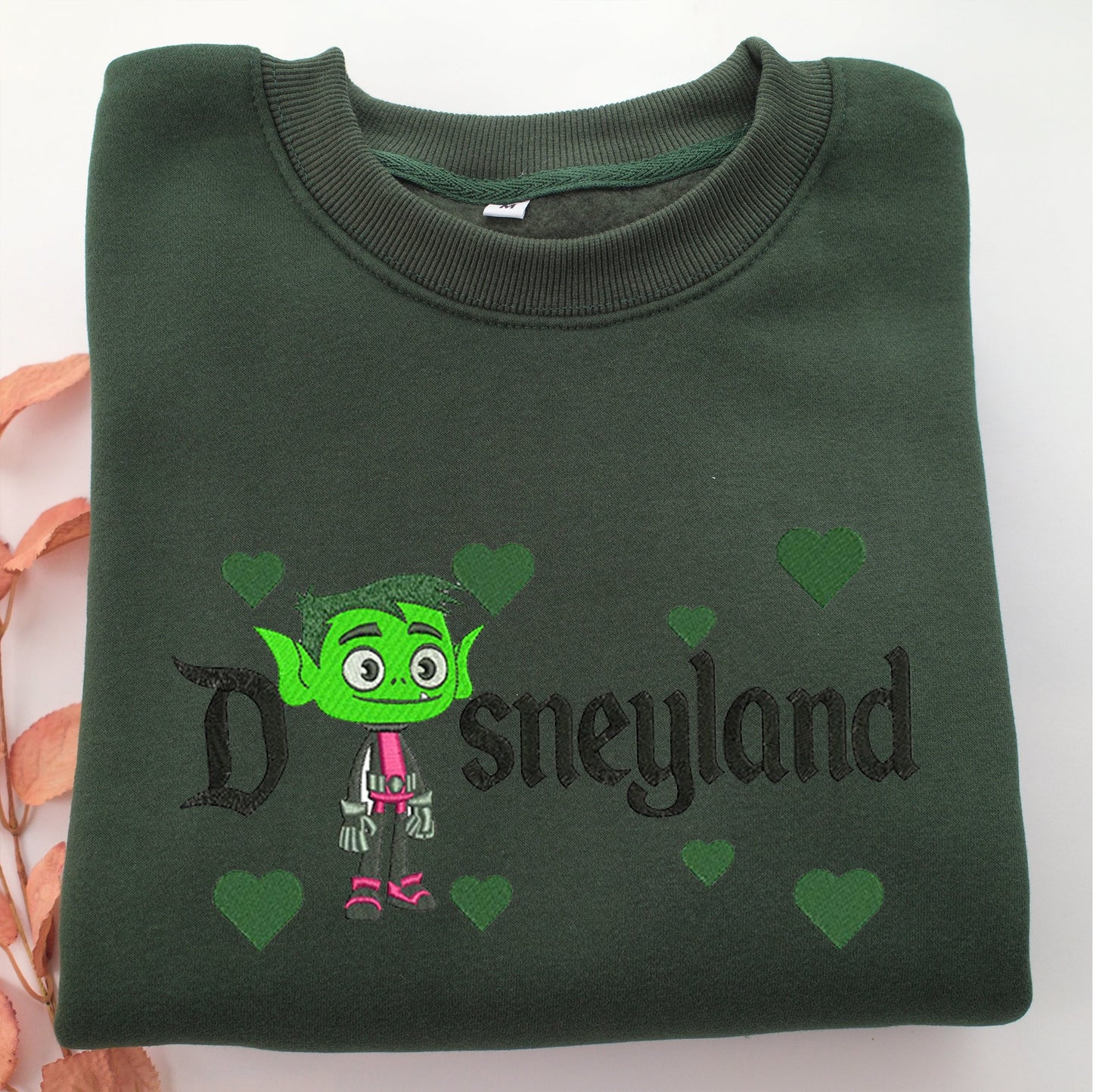 Beast Boy Disneyland Embroidery, Disneyland Embroidered Sweatshirt, Movie Disney Inspired, Valentine's Day Gifts Idea For Him Her