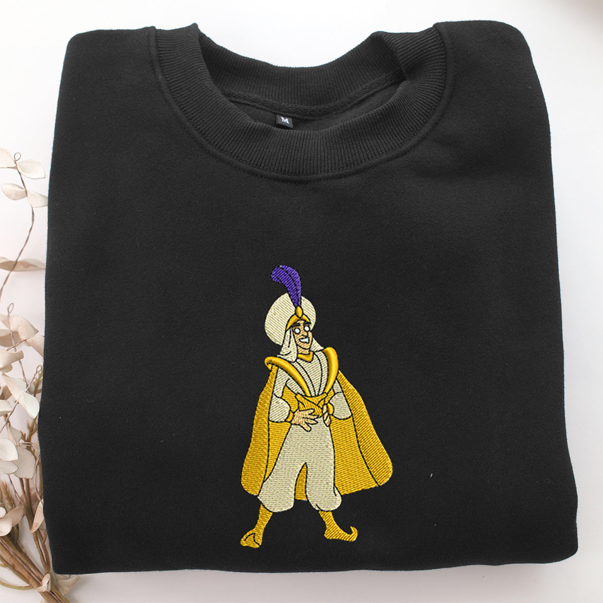 Aladdin v2 Embroidery, Disneyland Embroidered Sweatshirt, Movie Disney Inspired, Valentine's Day Gifts Idea For Him Her