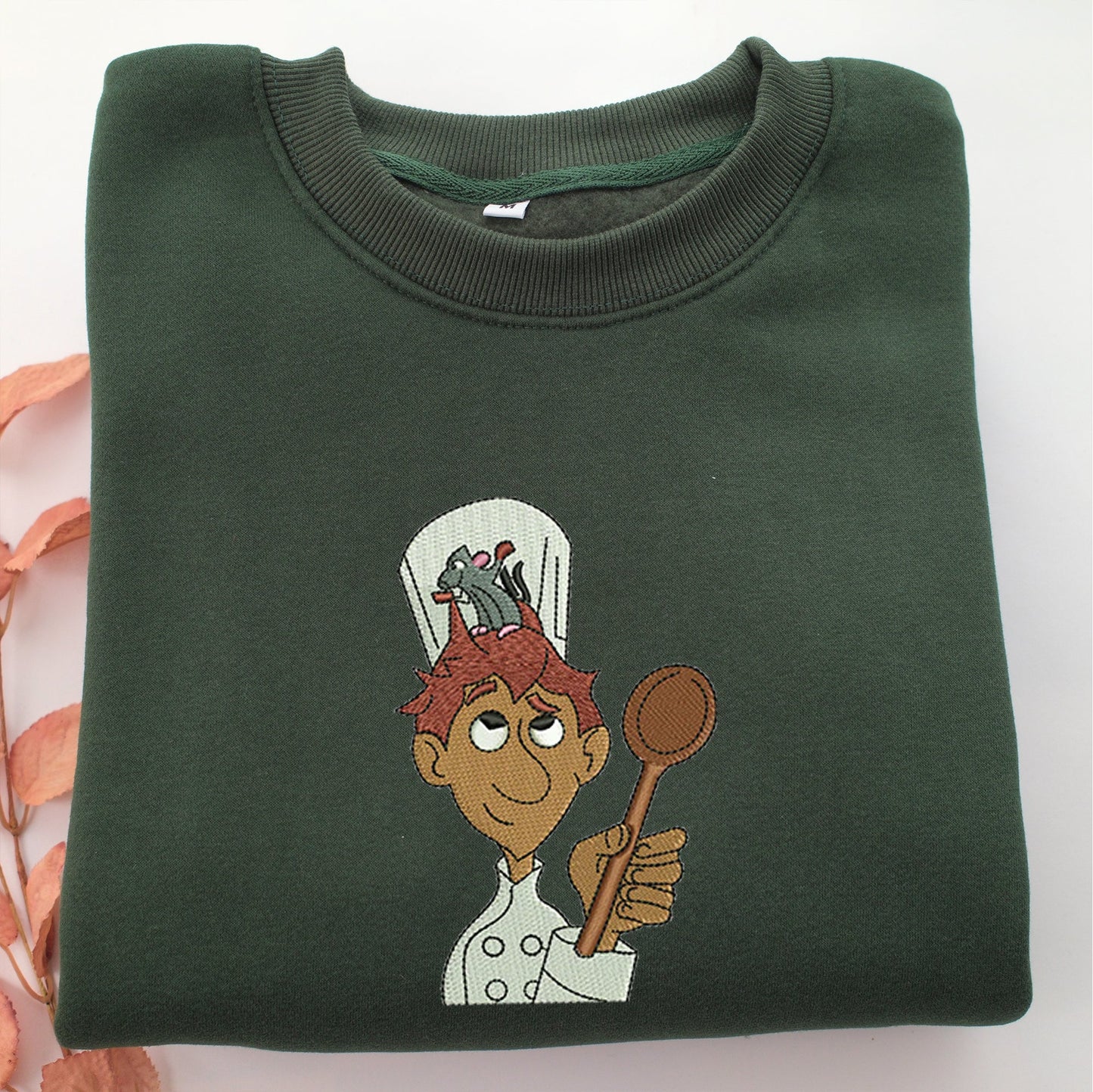Alfredo Linguini Embroidery, Disneyland Embroidered Sweatshirt, Movie Disney Inspired, Valentine's Day Gifts Idea For Him Her