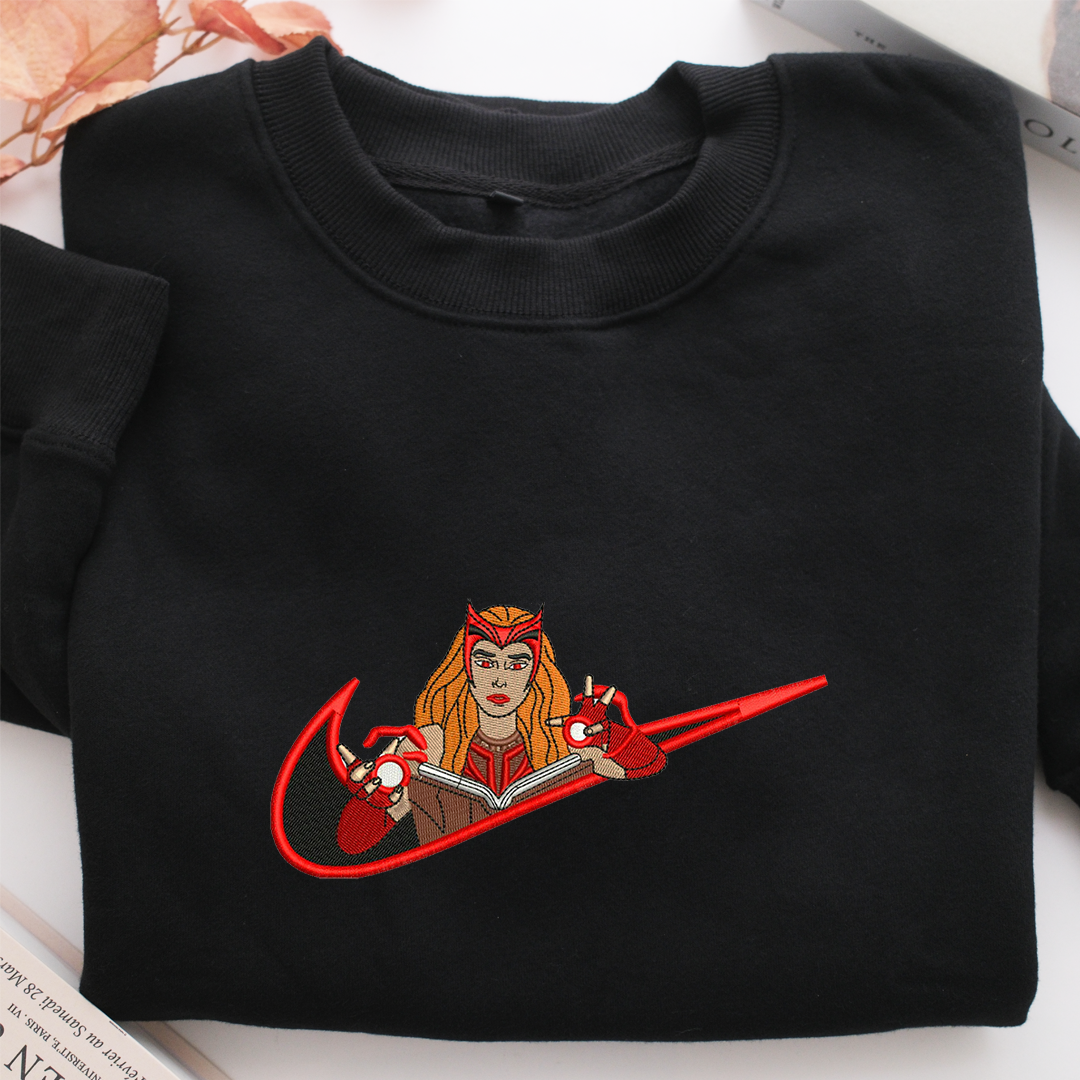 Wanda Swoosh Nike Embroidered Sweatshirt, Nike Movie Inspired, Valentine's Day Gifts Idea For Him Her