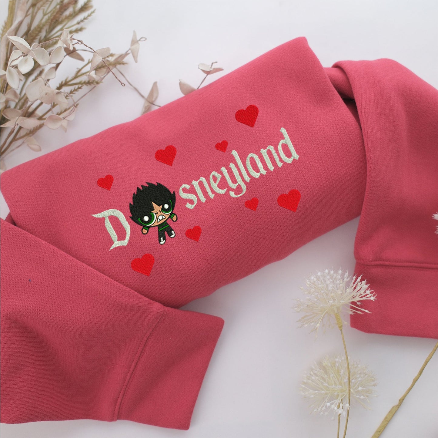Butch Disneyland Embroidery, Disneyland Embroidered Sweatshirt, Movie Disney Inspired, Valentine's Day Gifts Idea For Him Her