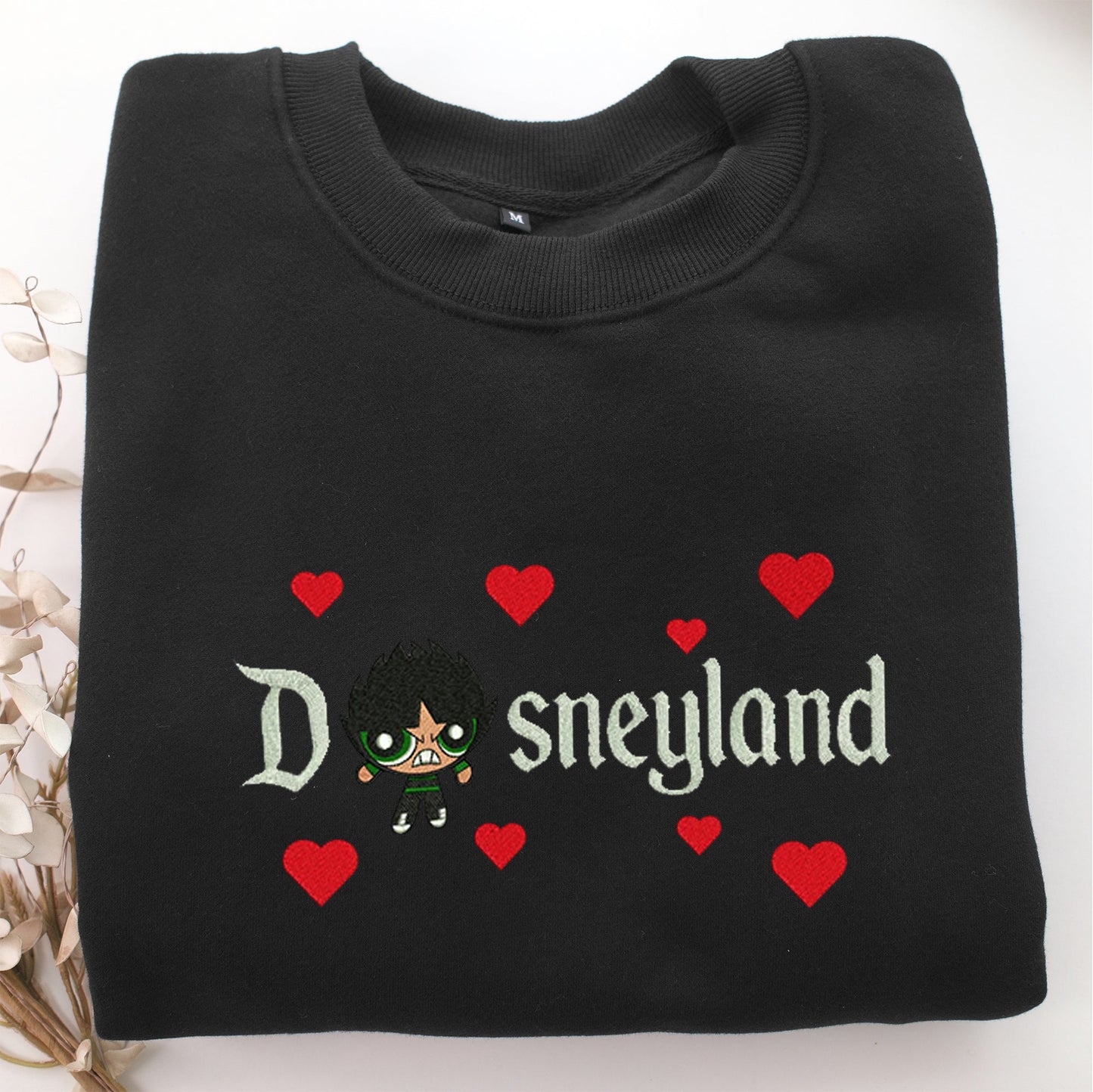 Butch Disneyland Embroidery, Disneyland Embroidered Sweatshirt, Movie Disney Inspired, Valentine's Day Gifts Idea For Him Her