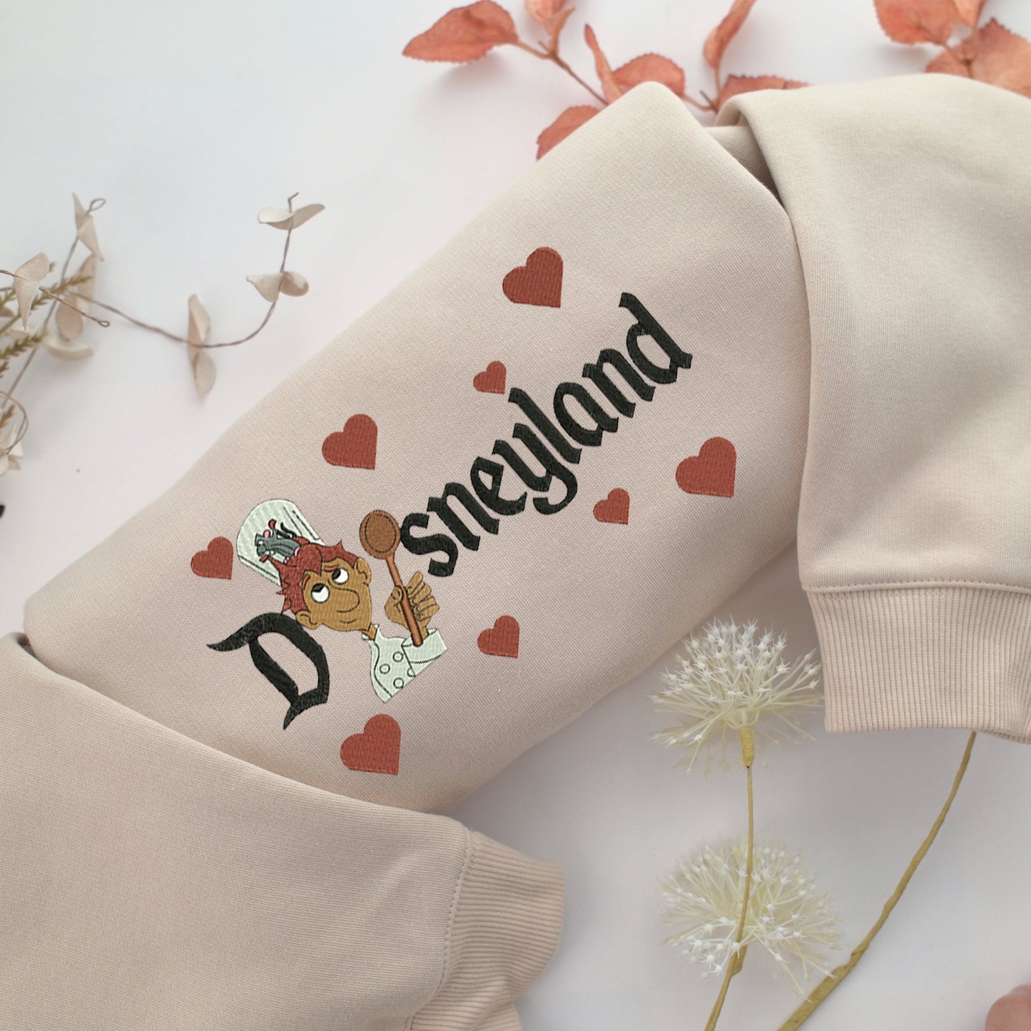 Alfredo Linguini Disneyland Embroidery, Disneyland Embroidered Sweatshirt, Movie Disney Inspired, Valentine's Day Gifts Idea For Him Her