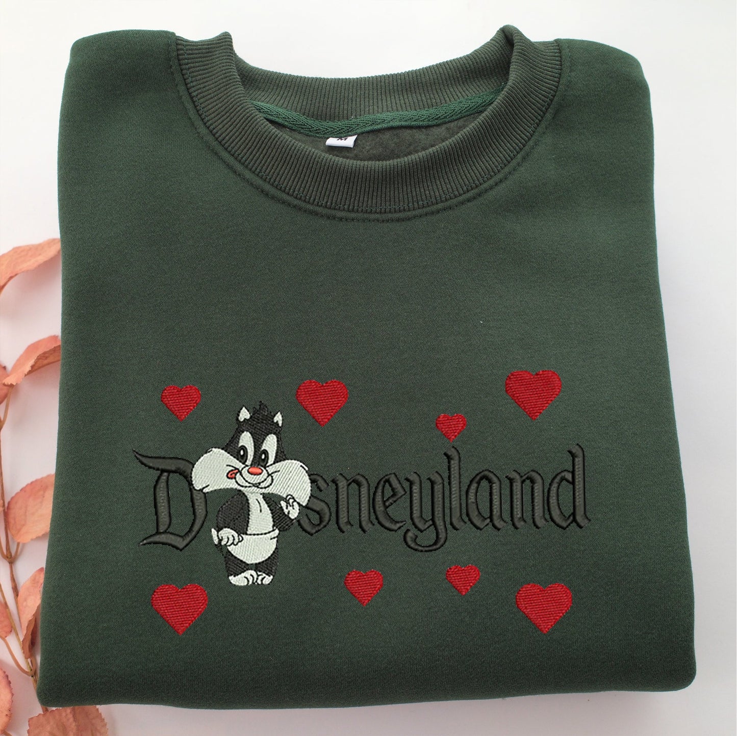 Baby Sylvester Disneyland Embroidery, Disneyland Embroidered Sweatshirt, Movie Disney Inspired, Valentine's Day Gifts Idea For Him Her