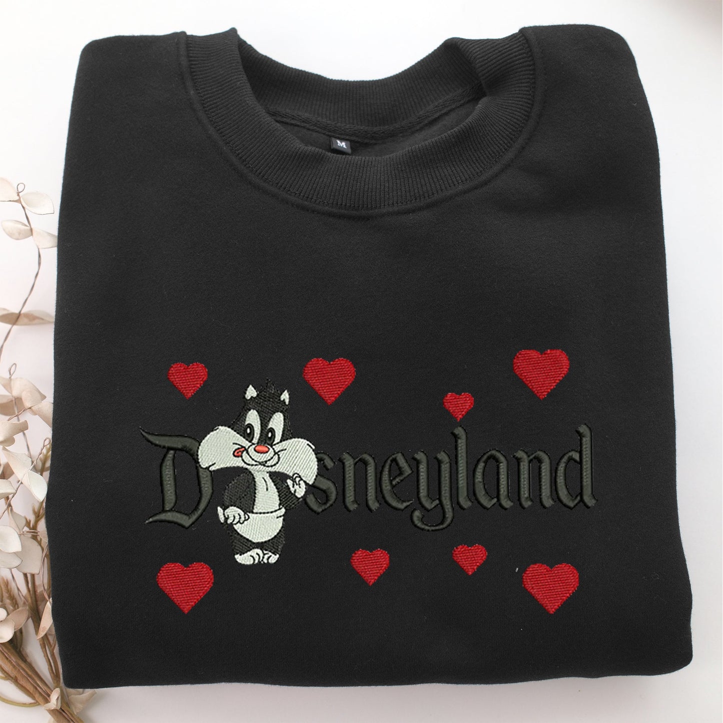 Baby Sylvester Disneyland Embroidery, Disneyland Embroidered Sweatshirt, Movie Disney Inspired, Valentine's Day Gifts Idea For Him Her