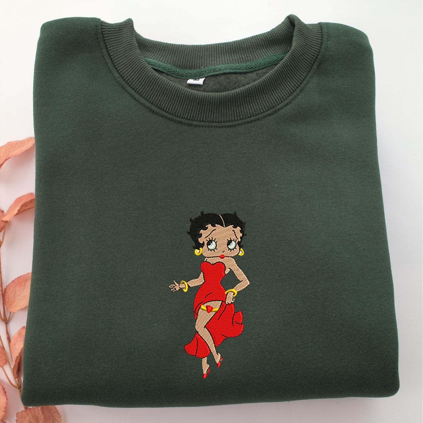Betty Boop Embroidery, Disneyland Embroidered Sweatshirt, Movie Disney Inspired, Valentine's Day Gifts Idea For Him Her