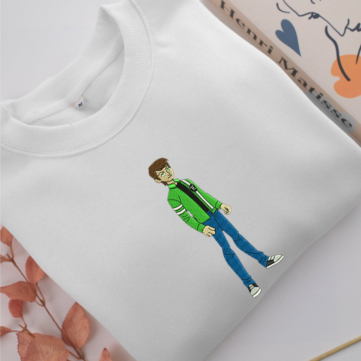 Ben 10 Alien Force Embroidery, Disneyland Embroidered Sweatshirt, Movie Disney Inspired, Valentine's Day Gifts Idea For Him Her