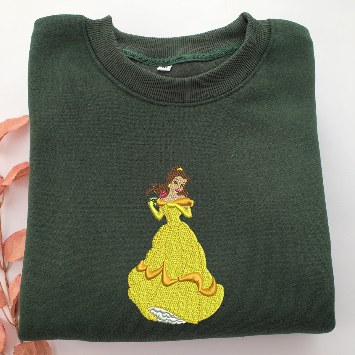 Belle v1 Embroidery, Disneyland Embroidered Sweatshirt, Movie Disney Inspired, Valentine's Day Gifts Idea For Him Her