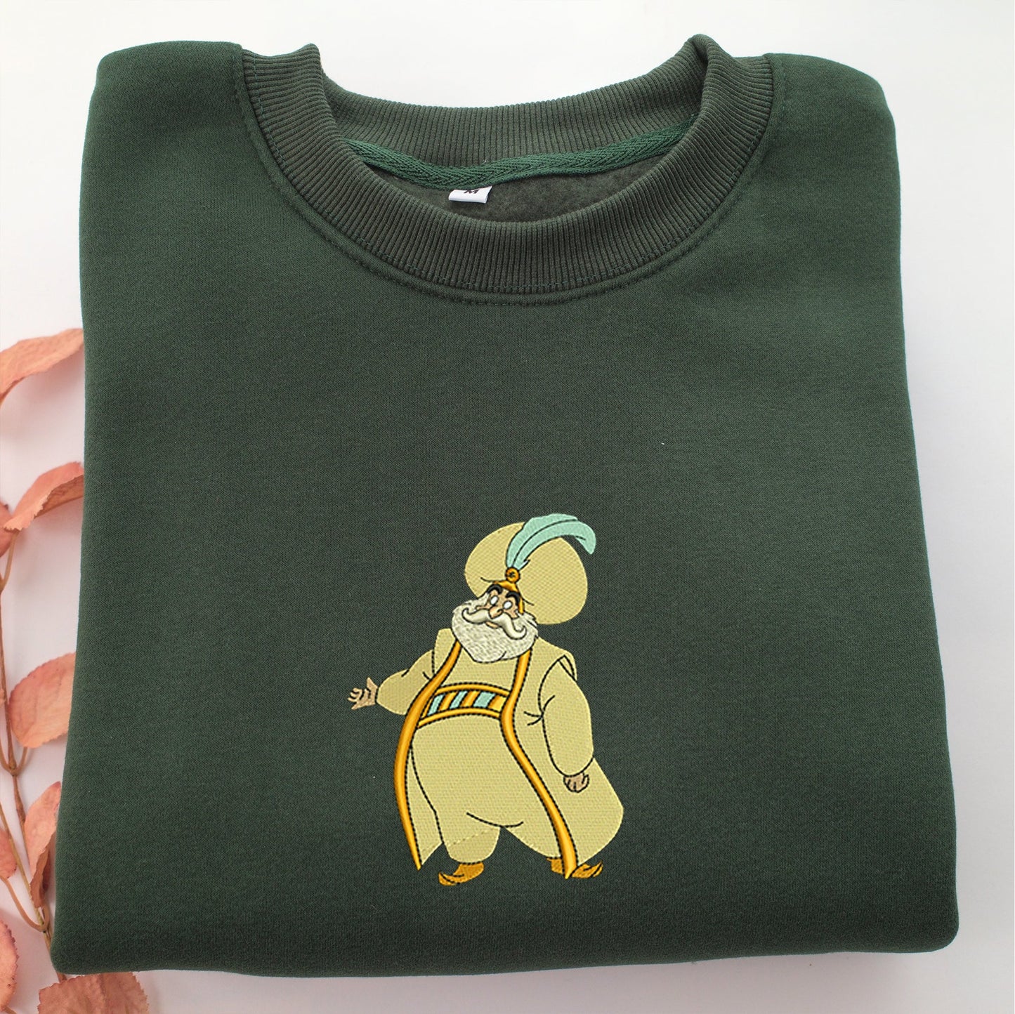 Aladdin Sultan Embroidery, Disneyland Embroidered Sweatshirt, Movie Disney Inspired, Valentine's Day Gifts Idea For Him Her