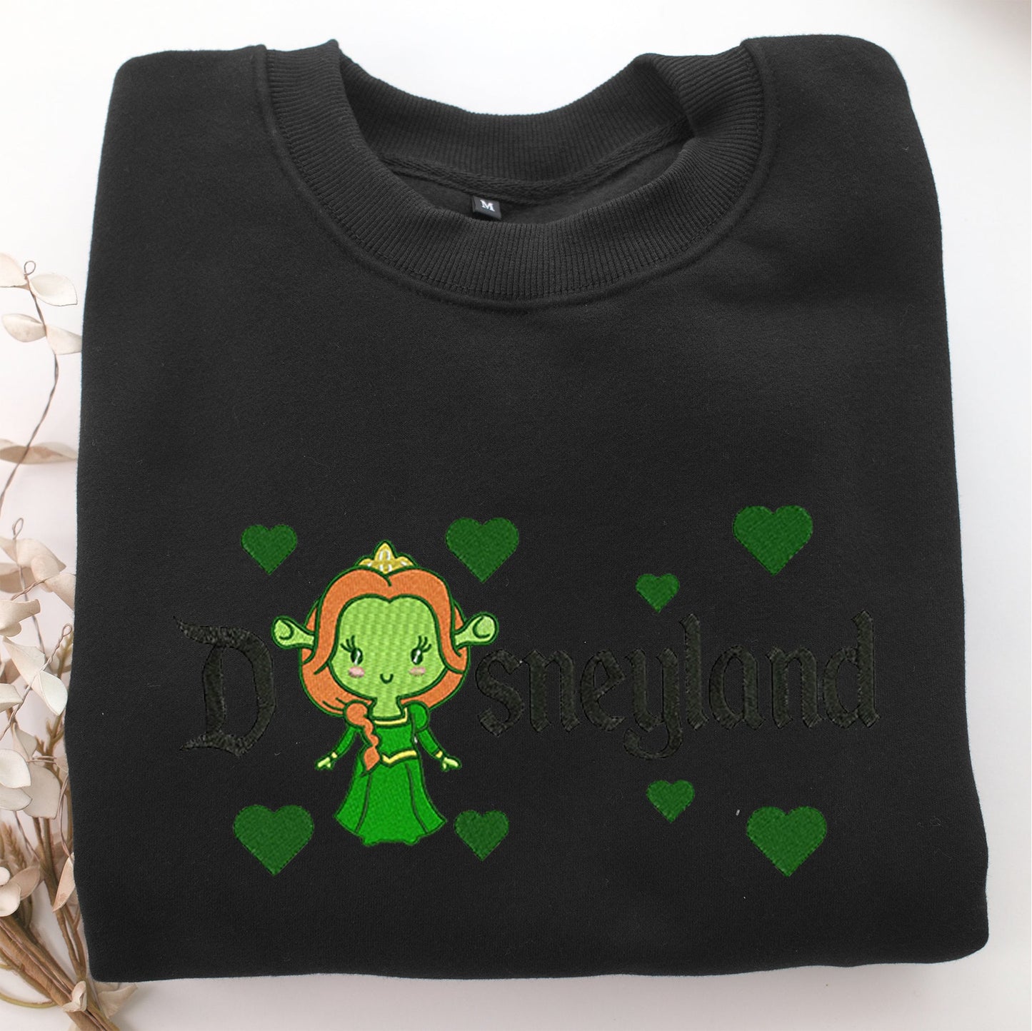 Chibi Fiona Disneyland Embroidery, Disneyland Embroidered Sweatshirt, Movie Disney Inspired, Valentine's Day Gifts Idea For Him Her