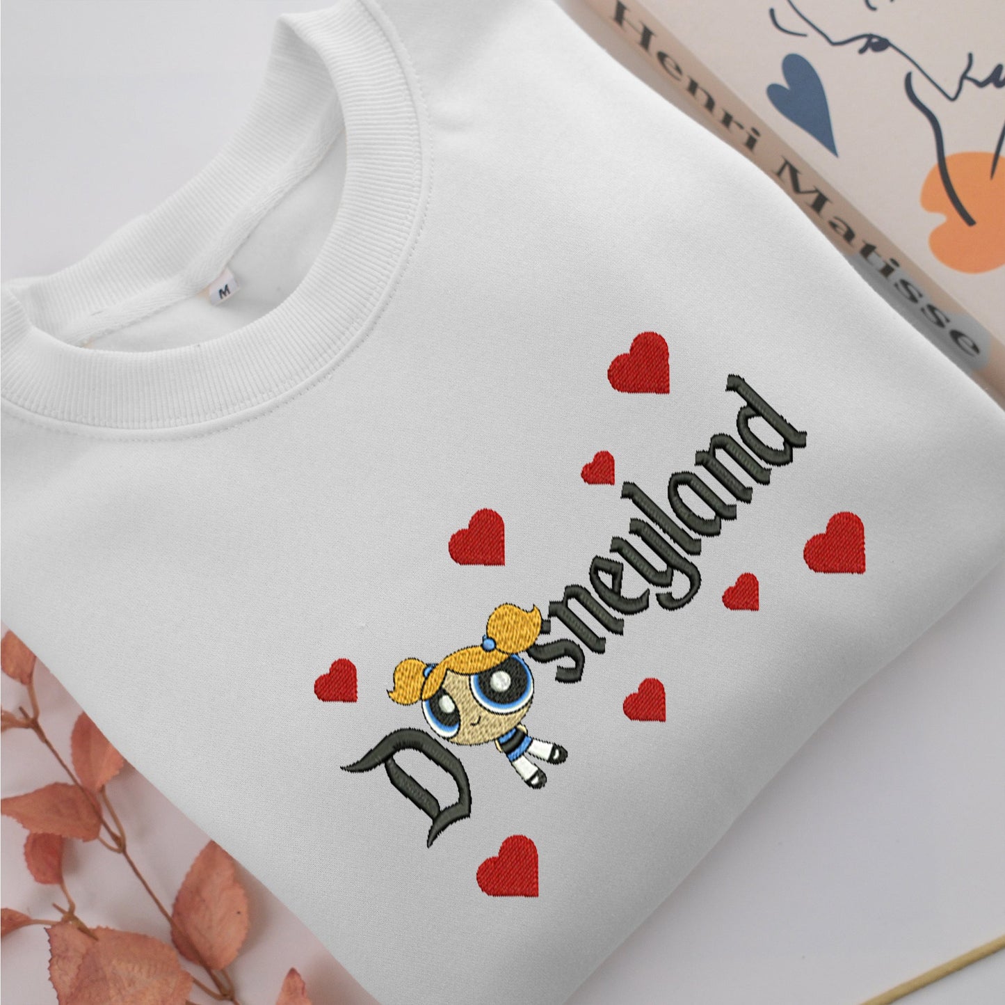 Bubbles Disneyland Embroidery, Disneyland Embroidered Sweatshirt, Movie Disney Inspired, Valentine's Day Gifts Idea For Him Her