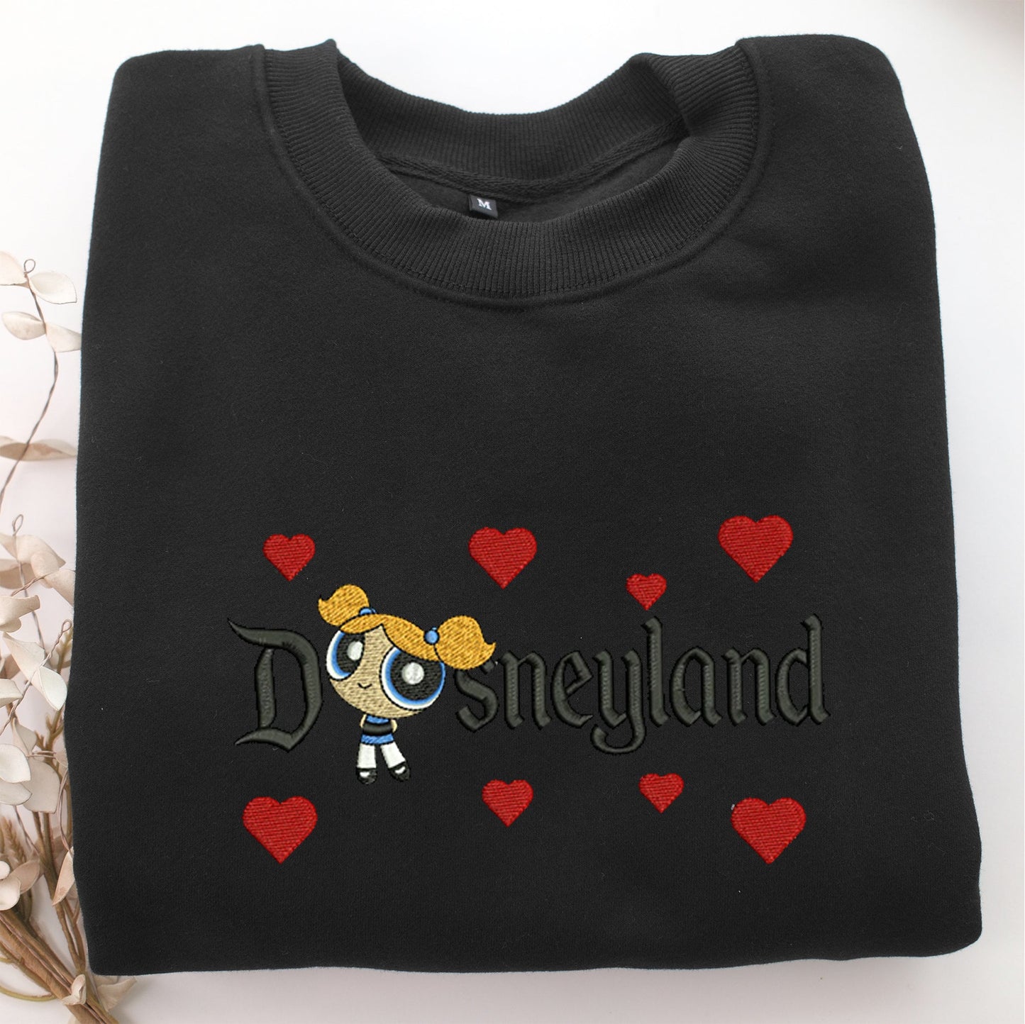 Bubbles Disneyland Embroidery, Disneyland Embroidered Sweatshirt, Movie Disney Inspired, Valentine's Day Gifts Idea For Him Her