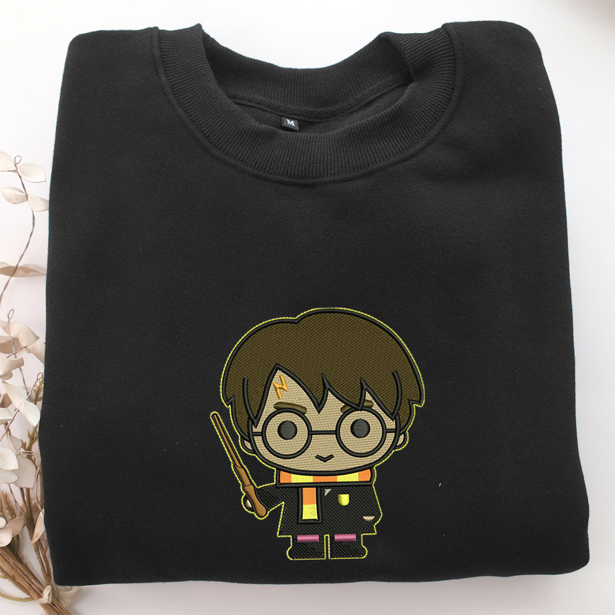 Chibi Harry Potter Embroidery, Disneyland Embroidered Sweatshirt, Movie Disney Inspired, Valentine's Day Gifts Idea For Him Her