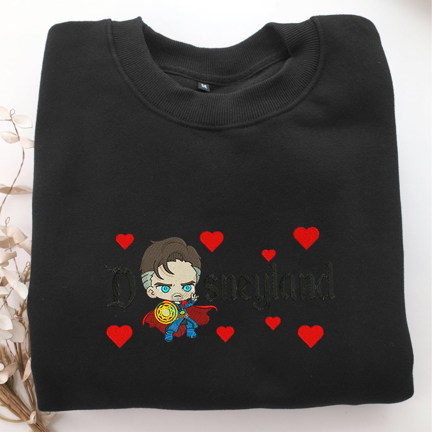 Chibi Doctor Strange Disneyland Embroidery, Disneyland Embroidered Sweatshirt, Movie Disney Inspired, Valentine's Day Gifts Idea For Him Her
