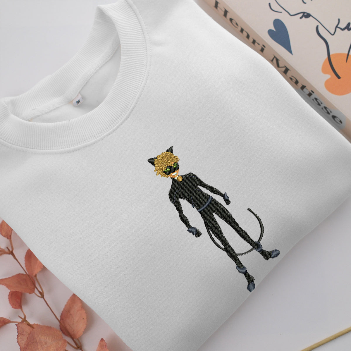Adrien Agreste Full Embroidery, Disneyland Embroidered Sweatshirt, Movie Disney Inspired, Valentine's Day Gifts Idea For Him Her