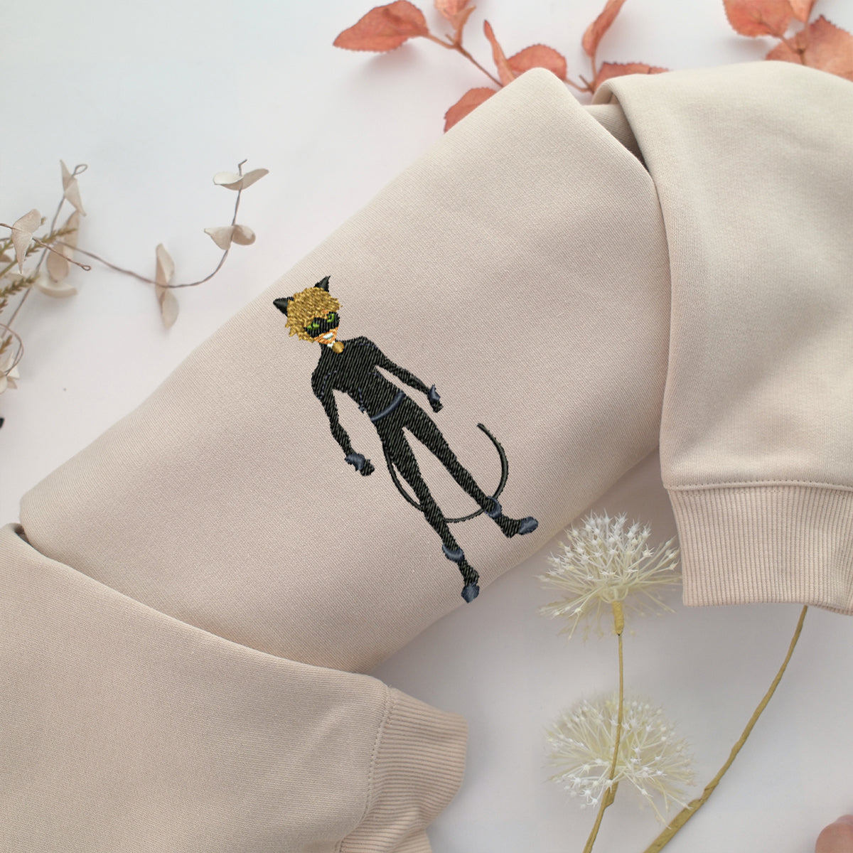 Adrien Agreste Full Embroidery, Disneyland Embroidered Sweatshirt, Movie Disney Inspired, Valentine's Day Gifts Idea For Him Her