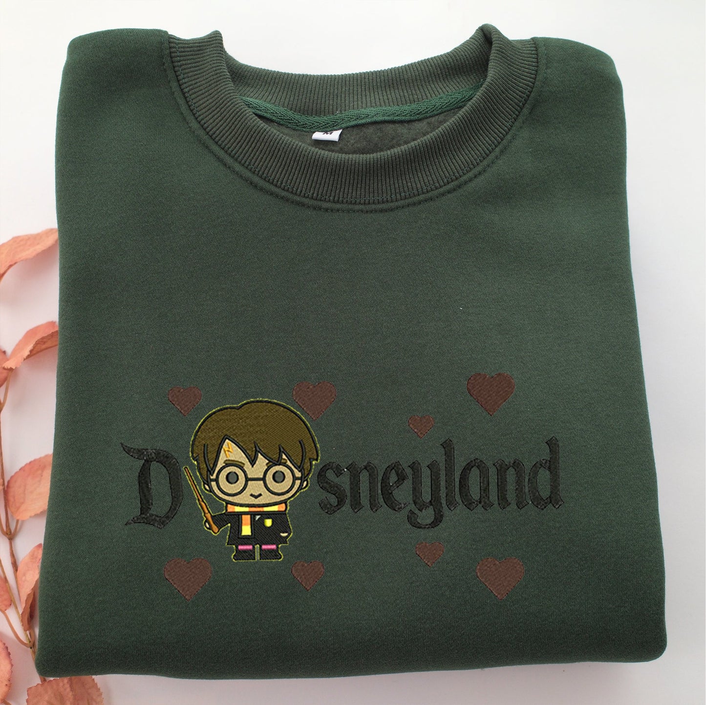 Chibi Harry Potter Disneyland Embroidery, Disneyland Embroidered Sweatshirt, Movie Disney Inspired, Valentine's Day Gifts Idea For Him Her