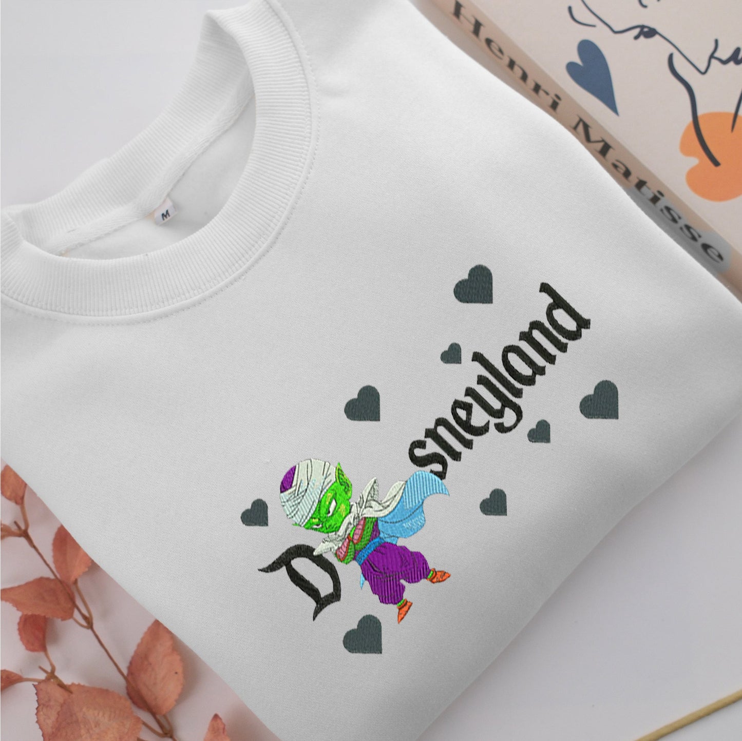 Chibi Piccolo Disneyland Embroidery, Disneyland Embroidered Sweatshirt, Movie Disney Inspired, Valentine's Day Gifts Idea For Him Her