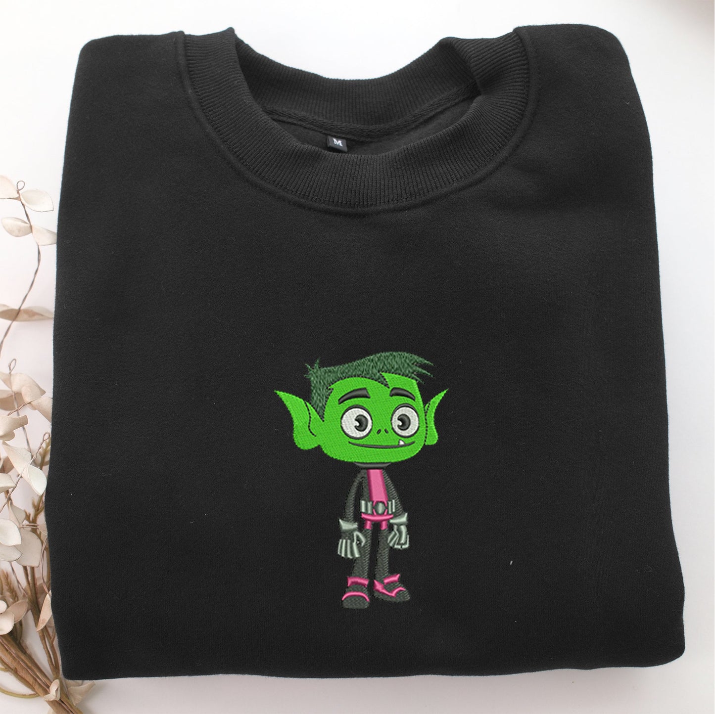 Beast Boy Embroidery, Disneyland Embroidered Sweatshirt, Movie Disney Inspired, Valentine's Day Gifts Idea For Him Her