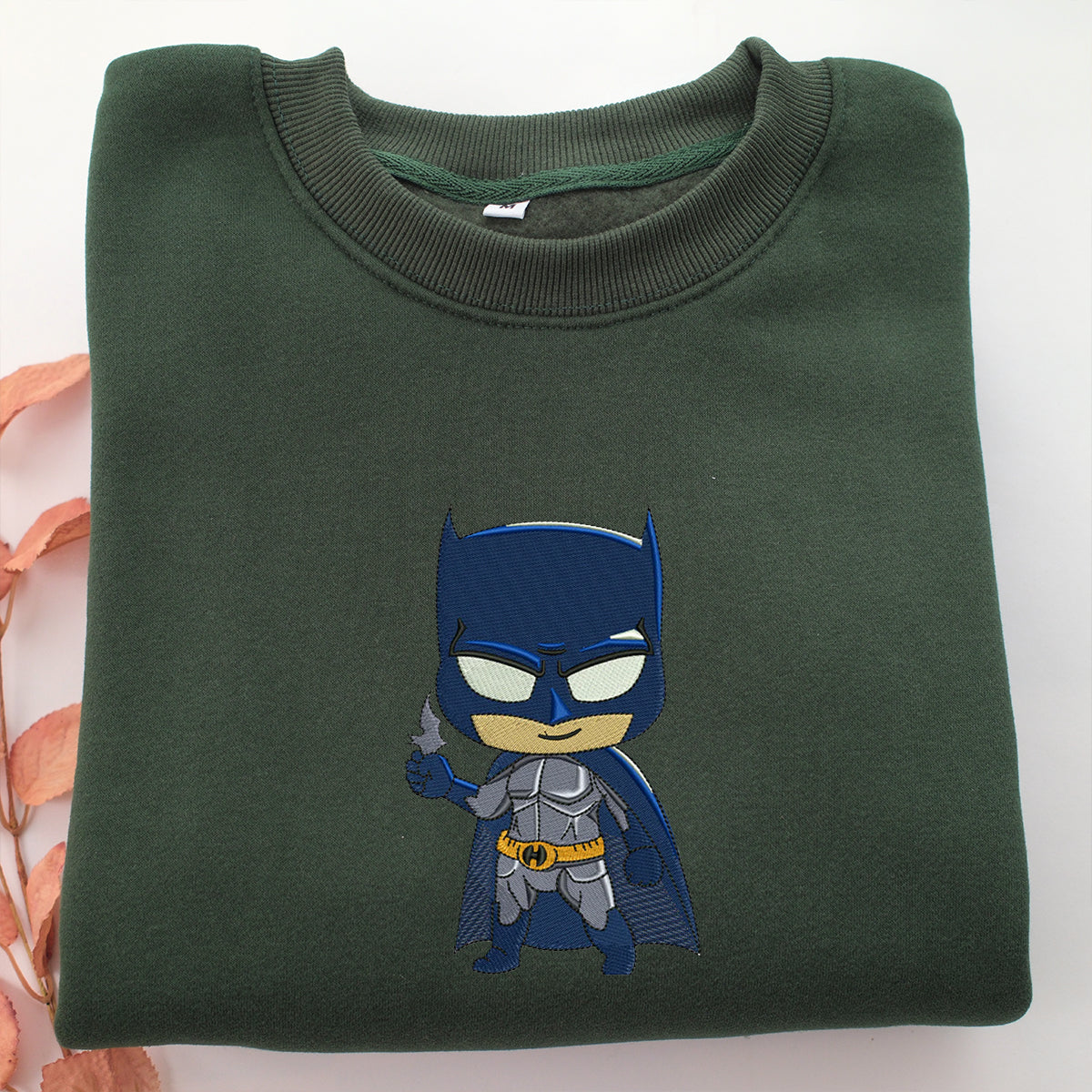 Chibi Batman Embroidery, Disneyland Embroidered Sweatshirt, Movie Disney Inspired, Valentine's Day Gifts Idea For Him Her