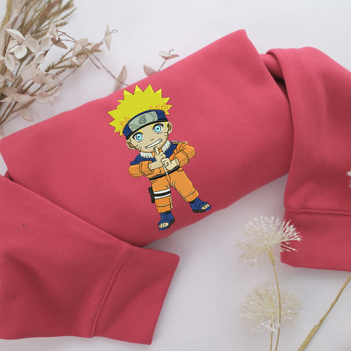 Chibi Naruto Embroidery, Disneyland Embroidered Sweatshirt, Movie Disney Inspired, Valentine's Day Gifts Idea For Him Her