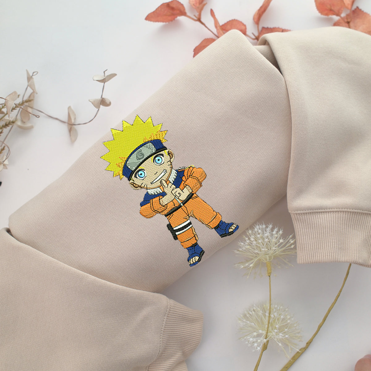 Chibi Naruto Embroidery, Disneyland Embroidered Sweatshirt, Movie Disney Inspired, Valentine's Day Gifts Idea For Him Her