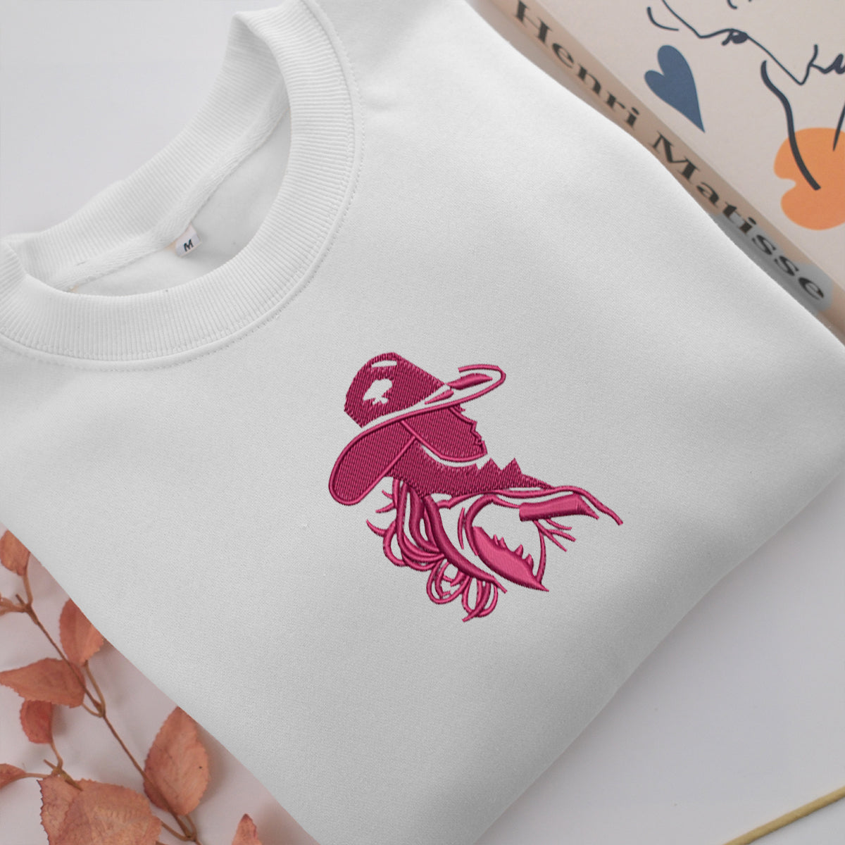Barbie Cow Girl Embroidery, Disneyland Embroidered Sweatshirt, Movie Disney Inspired, Valentine's Day Gifts Idea For Him Her