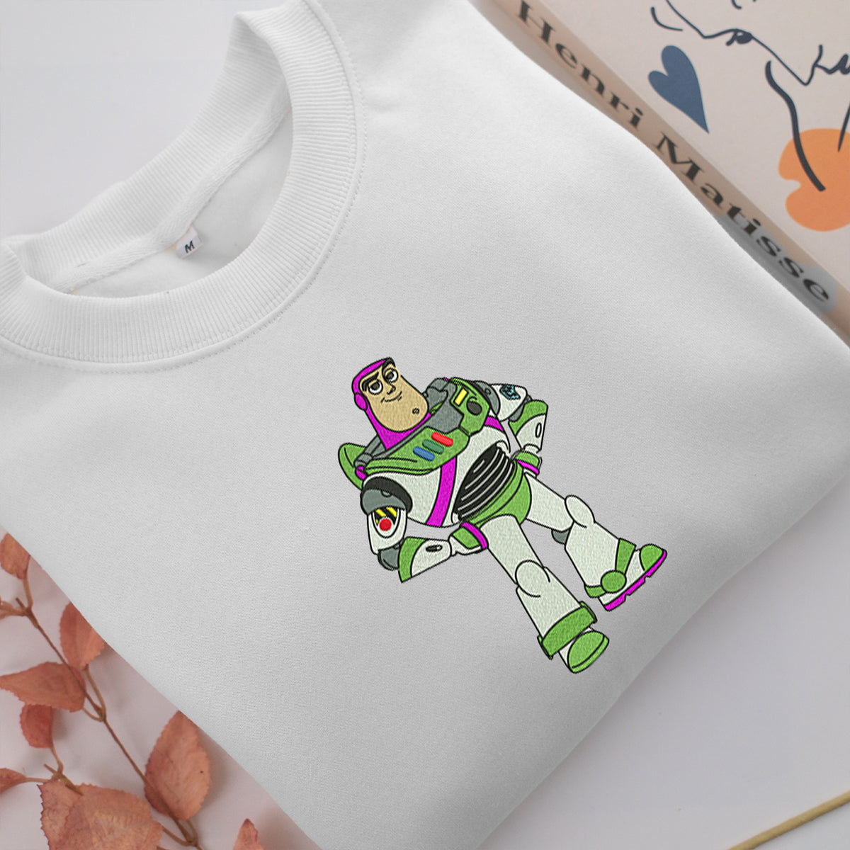 Buzz Lightyear Embroidery, Disneyland Embroidered Sweatshirt, Movie Disney Inspired, Valentine's Day Gifts Idea For Him Her