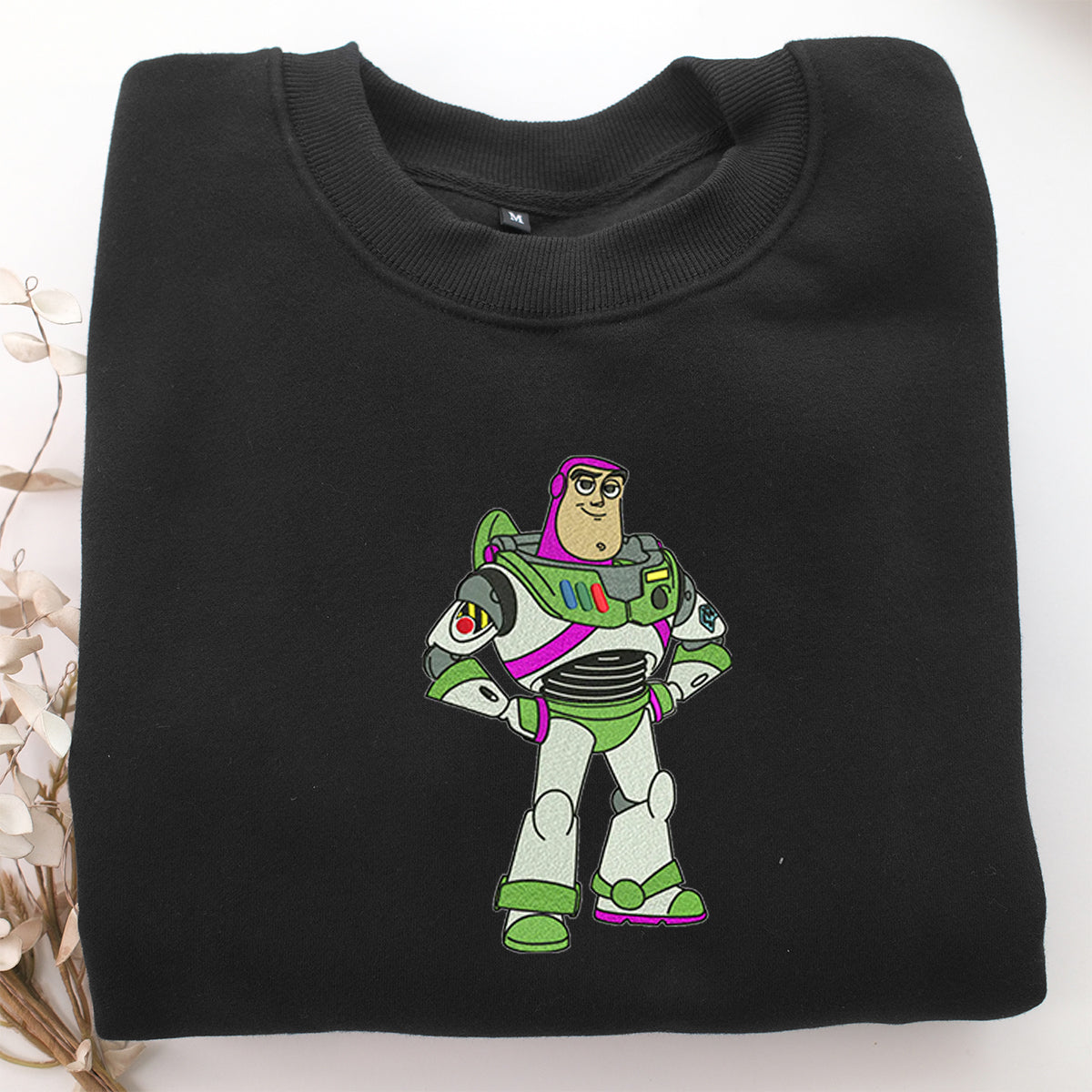 Buzz Lightyear Embroidery, Disneyland Embroidered Sweatshirt, Movie Disney Inspired, Valentine's Day Gifts Idea For Him Her