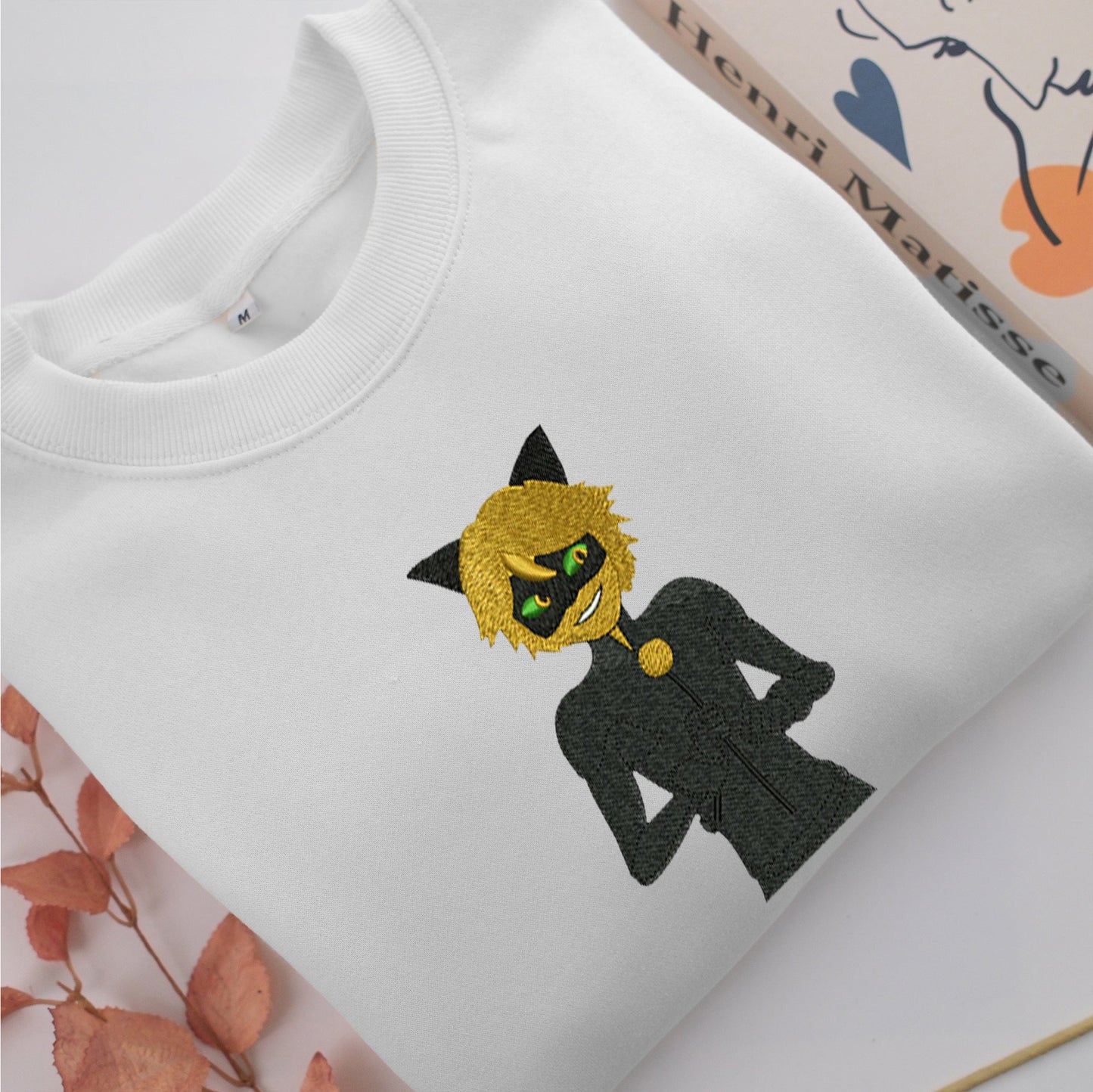 Adrien Agreste Embroidery, Disneyland Embroidered Sweatshirt, Movie Disney Inspired, Valentine's Day Gifts Idea For Him Her
