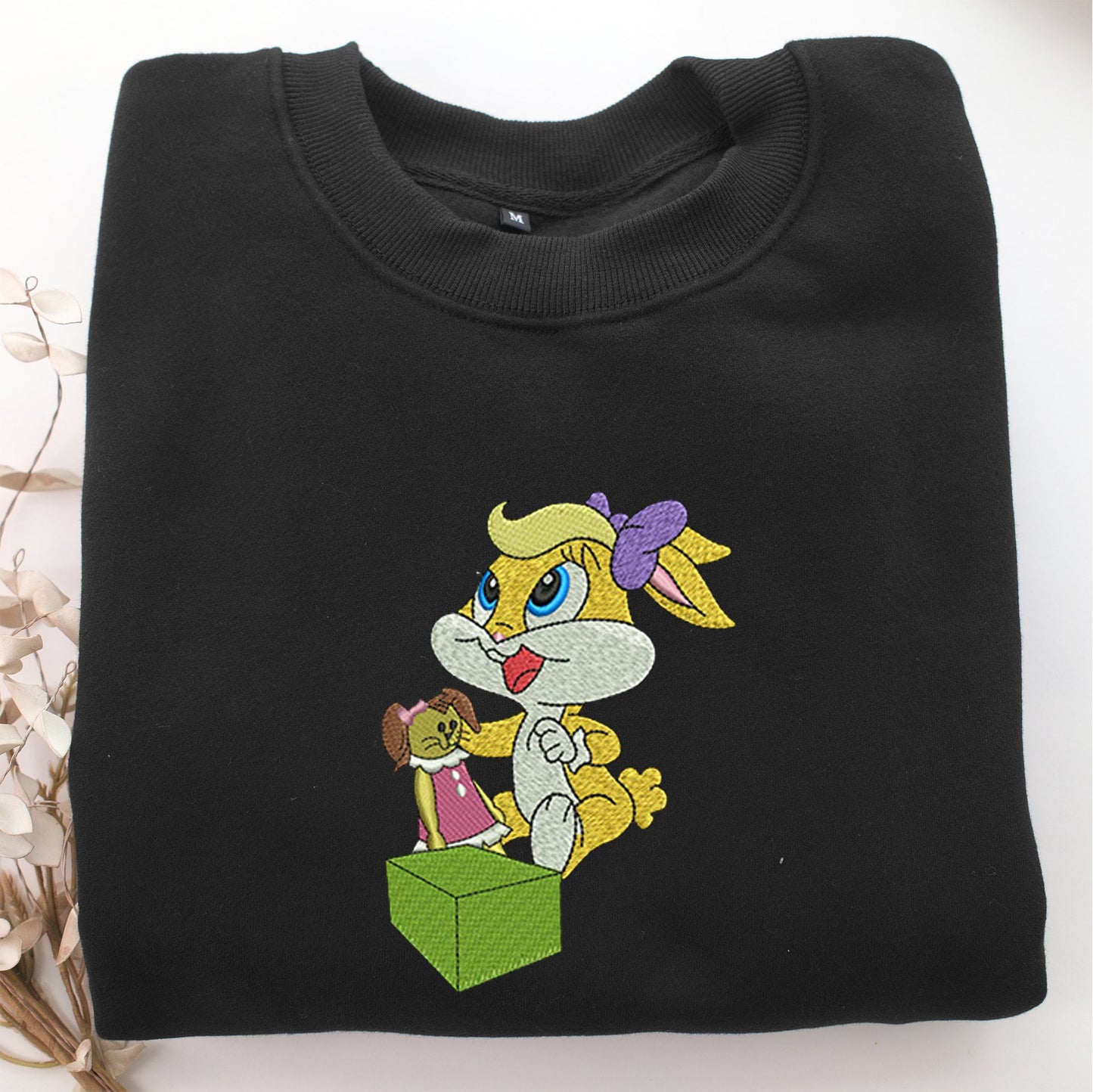 Chibi Lola Bunny Embroidery, Disneyland Embroidered Sweatshirt, Movie Disney Inspired, Valentine's Day Gifts Idea For Him Her