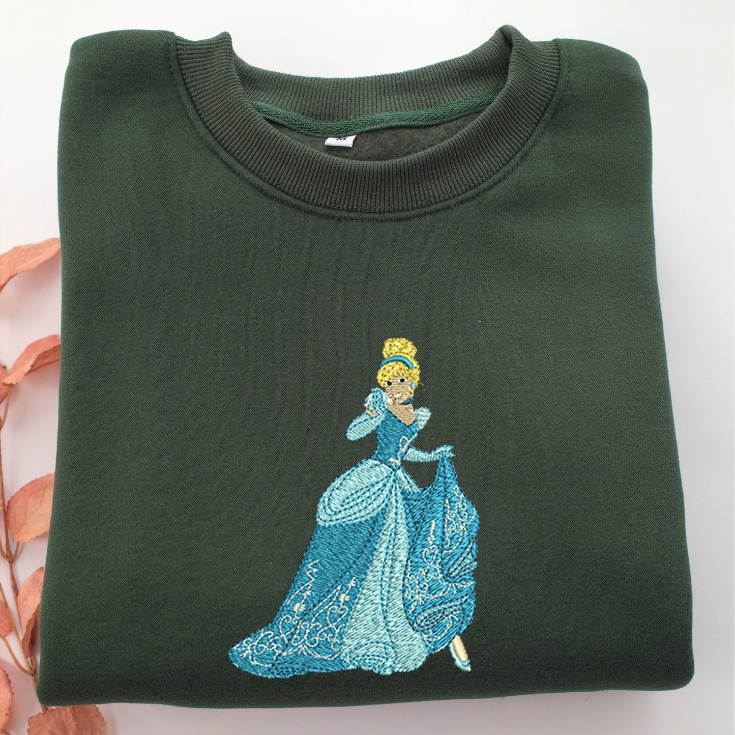 Cinderella Embroidery, Disneyland Embroidered Sweatshirt, Movie Disney Inspired, Valentine's Day Gifts Idea For Him Her