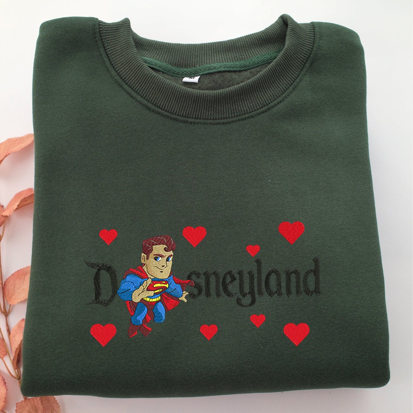Chibi Superman Disneyland Embroidery, Disneyland Embroidered Sweatshirt, Movie Disney Inspired, Valentine's Day Gifts Idea For Him Her