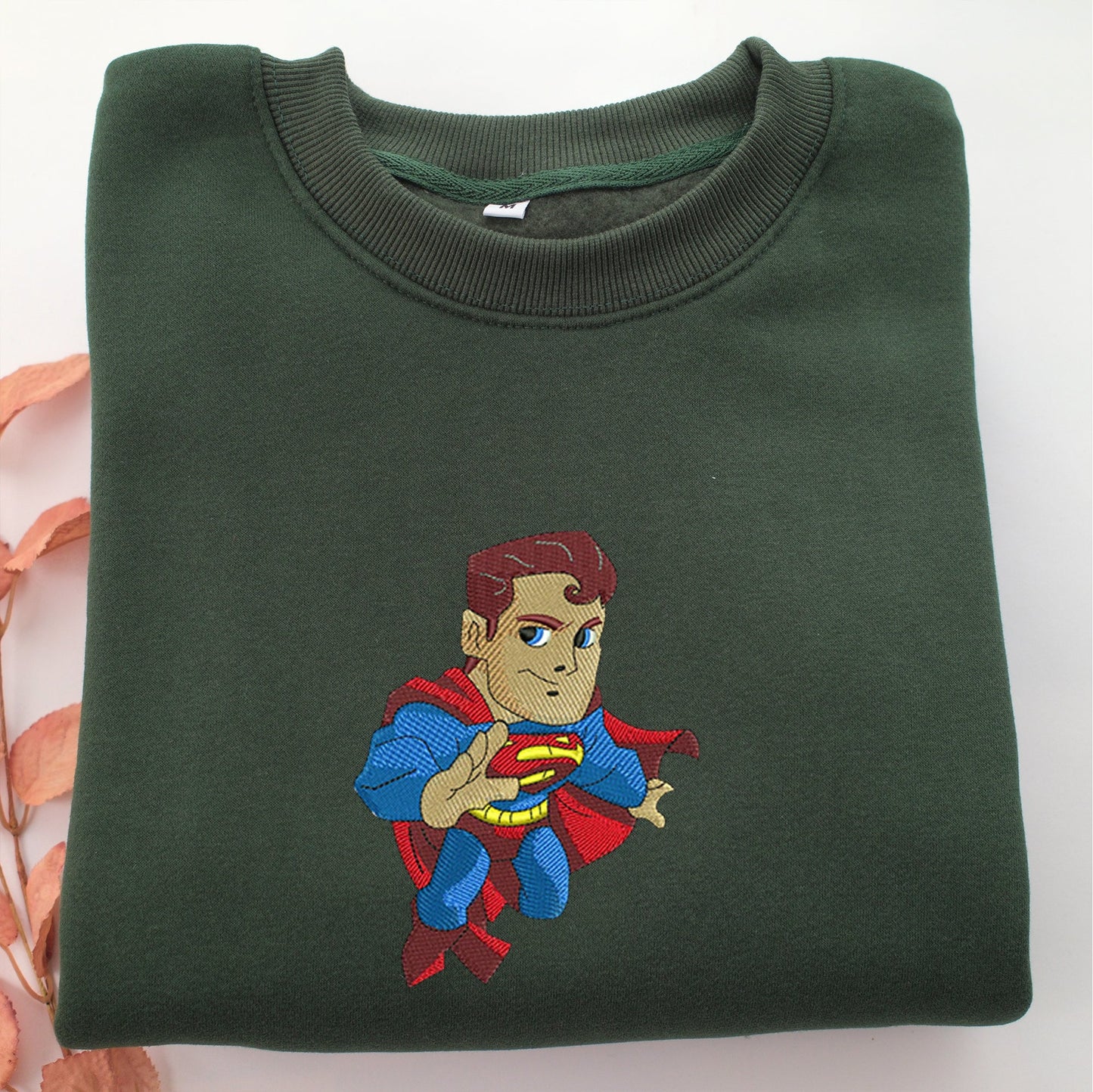 Chibi Superman Embroidery, Disneyland Embroidered Sweatshirt, Movie Disney Inspired, Valentine's Day Gifts Idea For Him Her