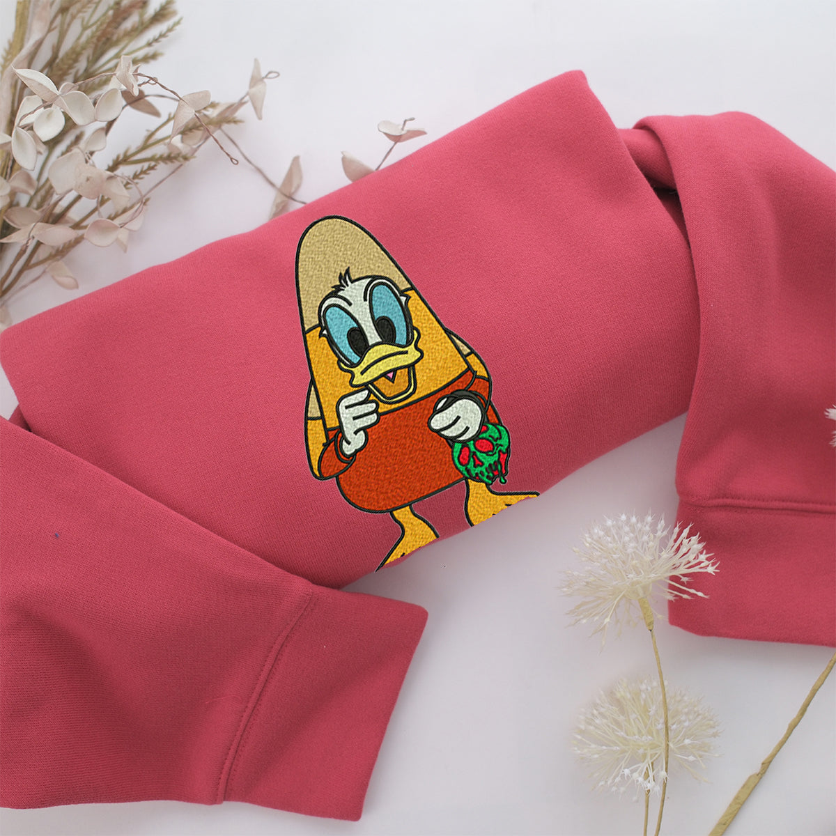 Funny Donald Duck Embroidery, Disneyland Embroidered Sweatshirt, Movie Disney Inspired, Valentine's Day Gifts Idea For Him Her