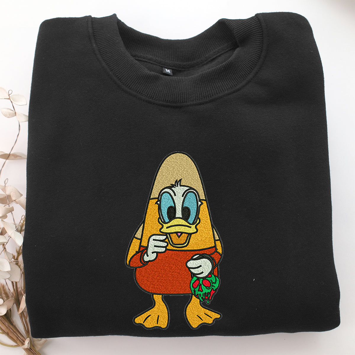 Funny Donald Duck Embroidery, Disneyland Embroidered Sweatshirt, Movie Disney Inspired, Valentine's Day Gifts Idea For Him Her